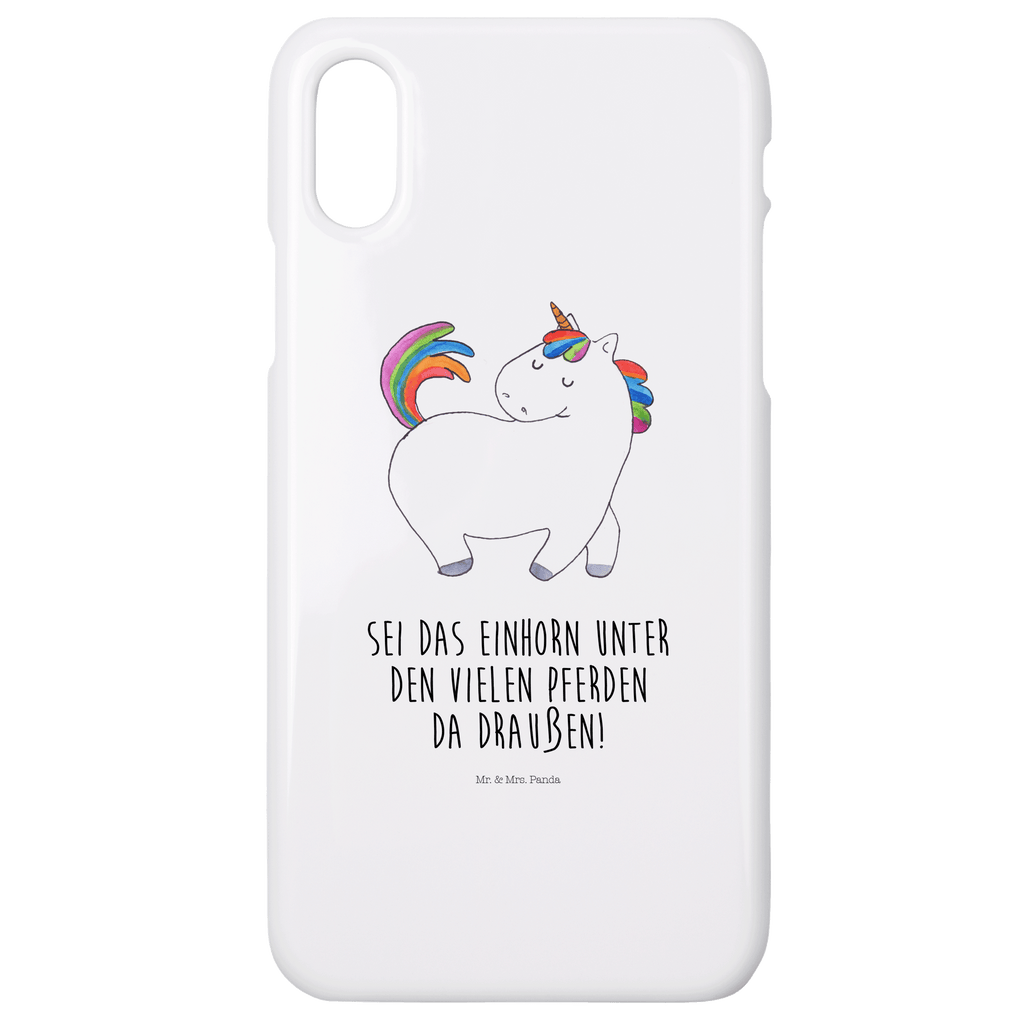 Handyhülle Einhorn Stolzieren Handyhülle, Handycover, Cover, Handy, Hülle, Iphone 10, Iphone X, Einhorn, Einhörner, Einhorn Deko, Pegasus, Unicorn, stolz, anders, bunt, Pferd, Reiter, Reiten, Freundin, Geschenk