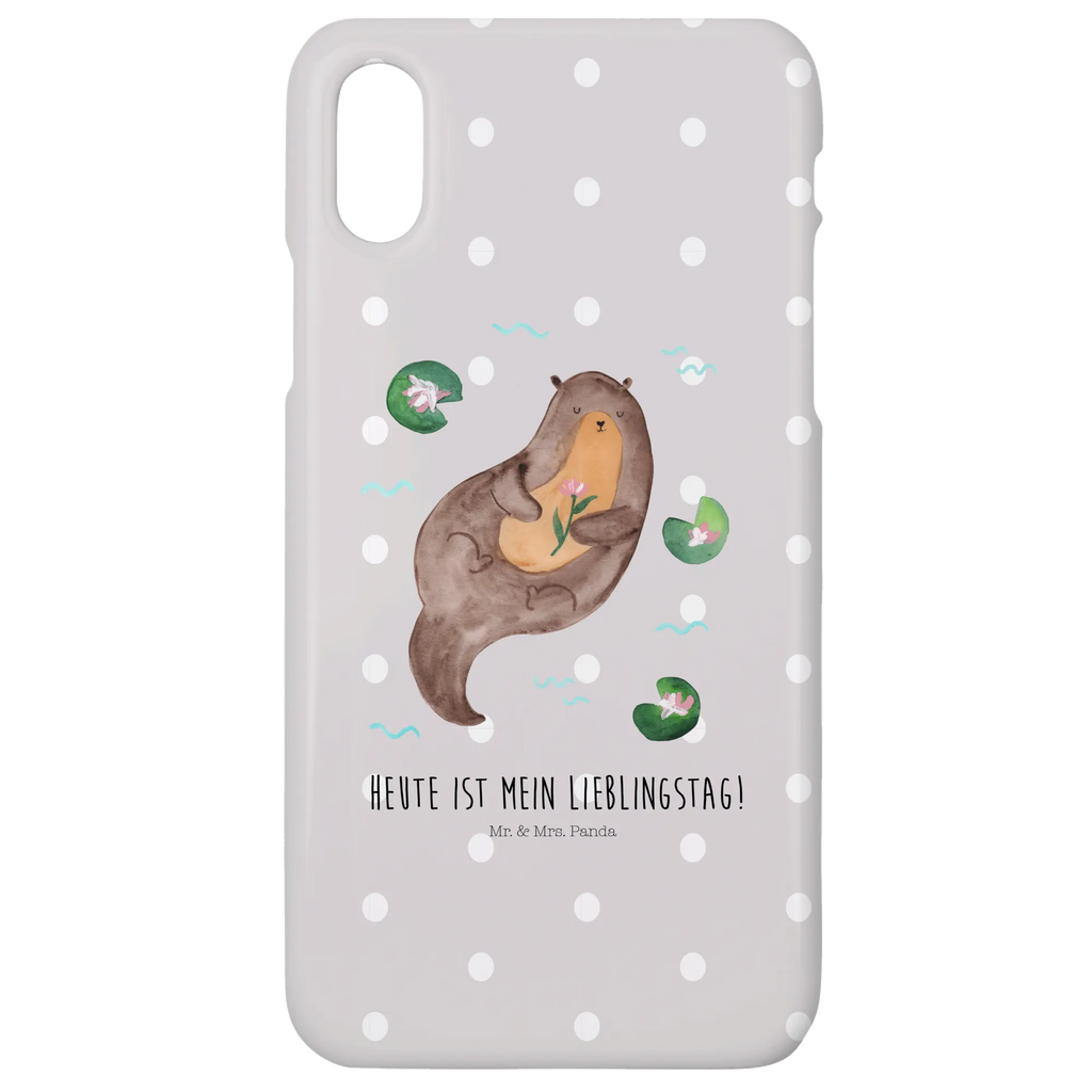 Handyhülle Otter Seerose Handyhülle, Handycover, Cover, Handy, Hülle, Iphone 10, Iphone X, Otter, Fischotter, Seeotter, Otter Seeotter See Otter