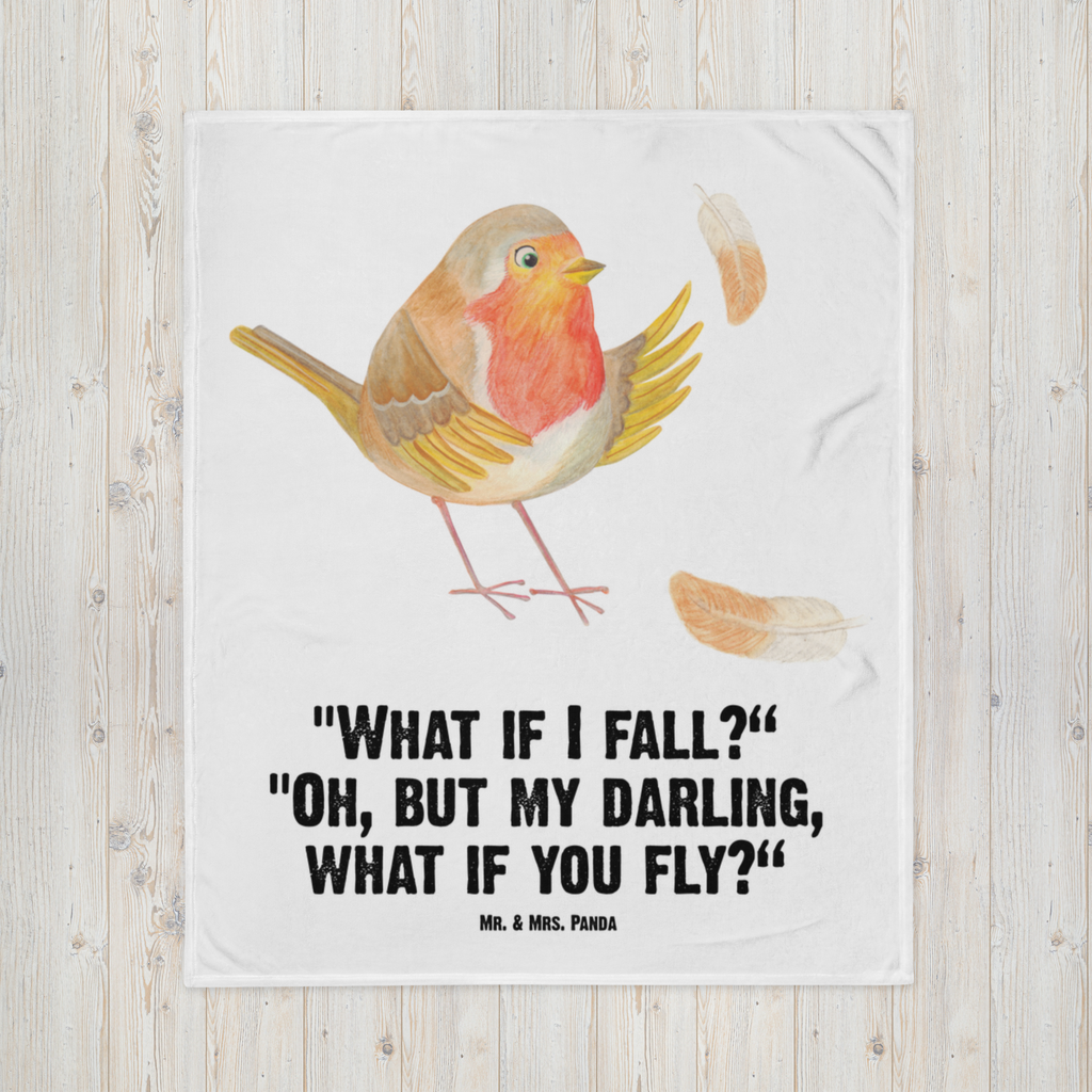 Kuscheldecke Rotkehlchen Federn Decke, Wohndecke, Tagesdecke, Wolldecke, Sofadecke, Tiermotive, Gute Laune, lustige Sprüche, Tiere, What if i fall, Rotkehlchen, Spruch Motivation, Spruch Mut, Vogel, Motivation Sprüche, Motivationsbilder, fliegen