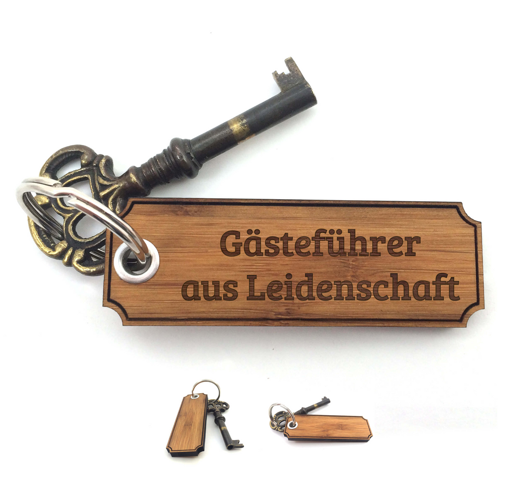 Schlüsselanhänger Classic Gravur Gästeführer Schlüsselanhänger, Anhänger, Taschenanhänger, Glücksbringer, Schlüsselbund, Schlüsselanhänger Holz, Schlüsselanhänger aus Holz, Holz Schlüsselanhänger, Holzschlüsselanhänger, Geschenke, Schenken, Gravur