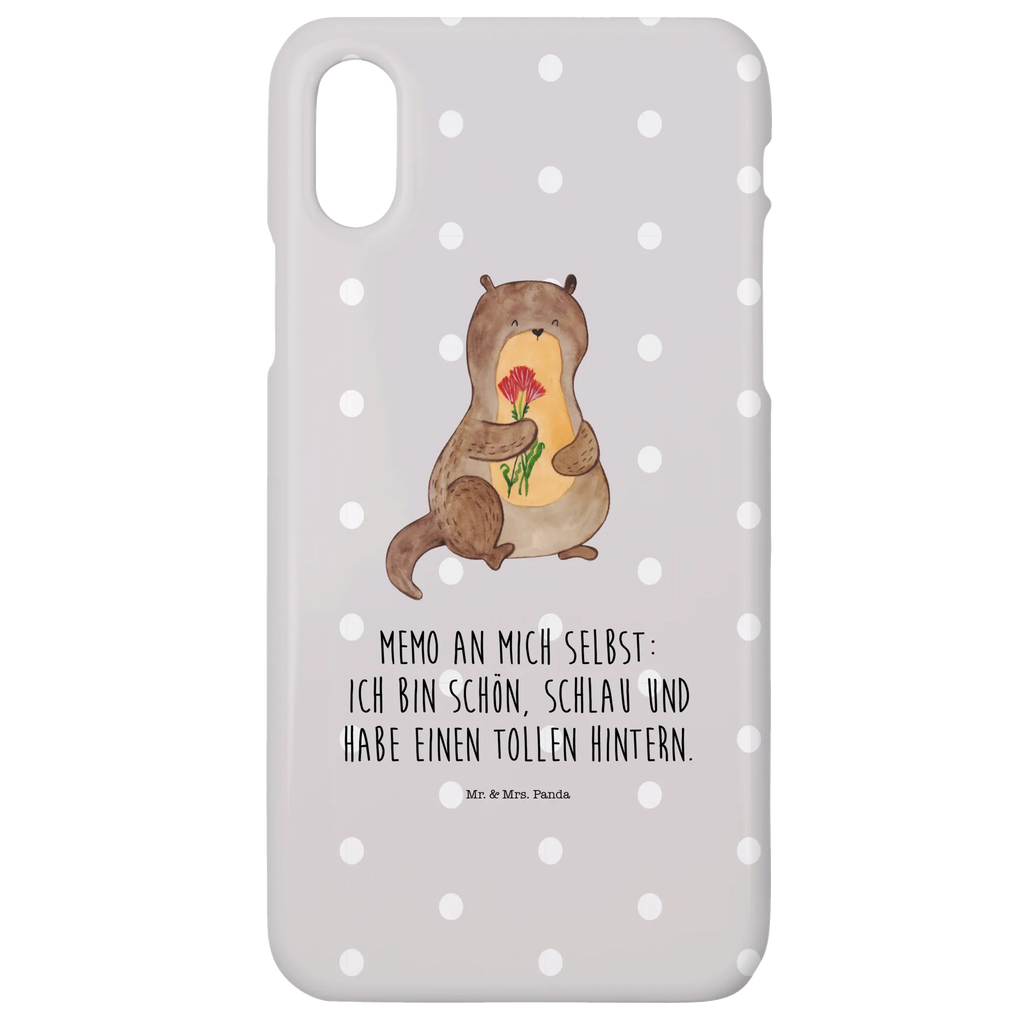 Handyhülle Otter Blumenstrauß Handyhülle, Handycover, Cover, Handy, Hülle, Iphone 10, Iphone X, Otter, Fischotter, Seeotter, Otter Seeotter See Otter