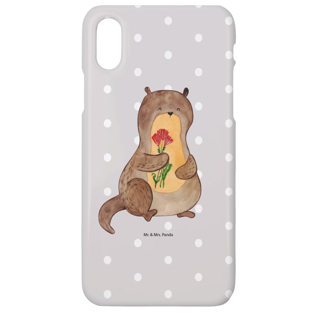 Handyhülle Otter Blumenstrauß Handyhülle, Handycover, Cover, Handy, Hülle, Iphone 10, Iphone X, Otter, Fischotter, Seeotter, Otter Seeotter See Otter