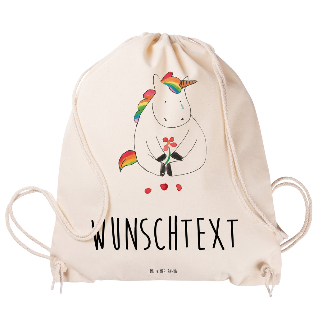 Personalisierter Sportbeutel Einhorn Traurig Personalisierter Sportbeutel, Personalisierter Beutel, Personalisierte Sporttasche, Personalisierter Tasche, Personalisierter Stoffbeutel, Personalisierter Sportbeutel Kinder, Sportbeutel mit Namen, Turnbeutel mit Namen, Beutel mit Namen, Sporttasche mit Namen, Tasche mit Namen, Stoffbeutel mit Namen, Sportbeutel Kinder mit Namen, Wunschtext, Wunschnamen, Personalisierbar, Personalisierung, Einhorn, Einhörner, Einhorn Deko, Pegasus, Unicorn, Glitzer, Trösten. Freundschaft, Freunde, Liebe, Trauer, Grußkarte, Blume