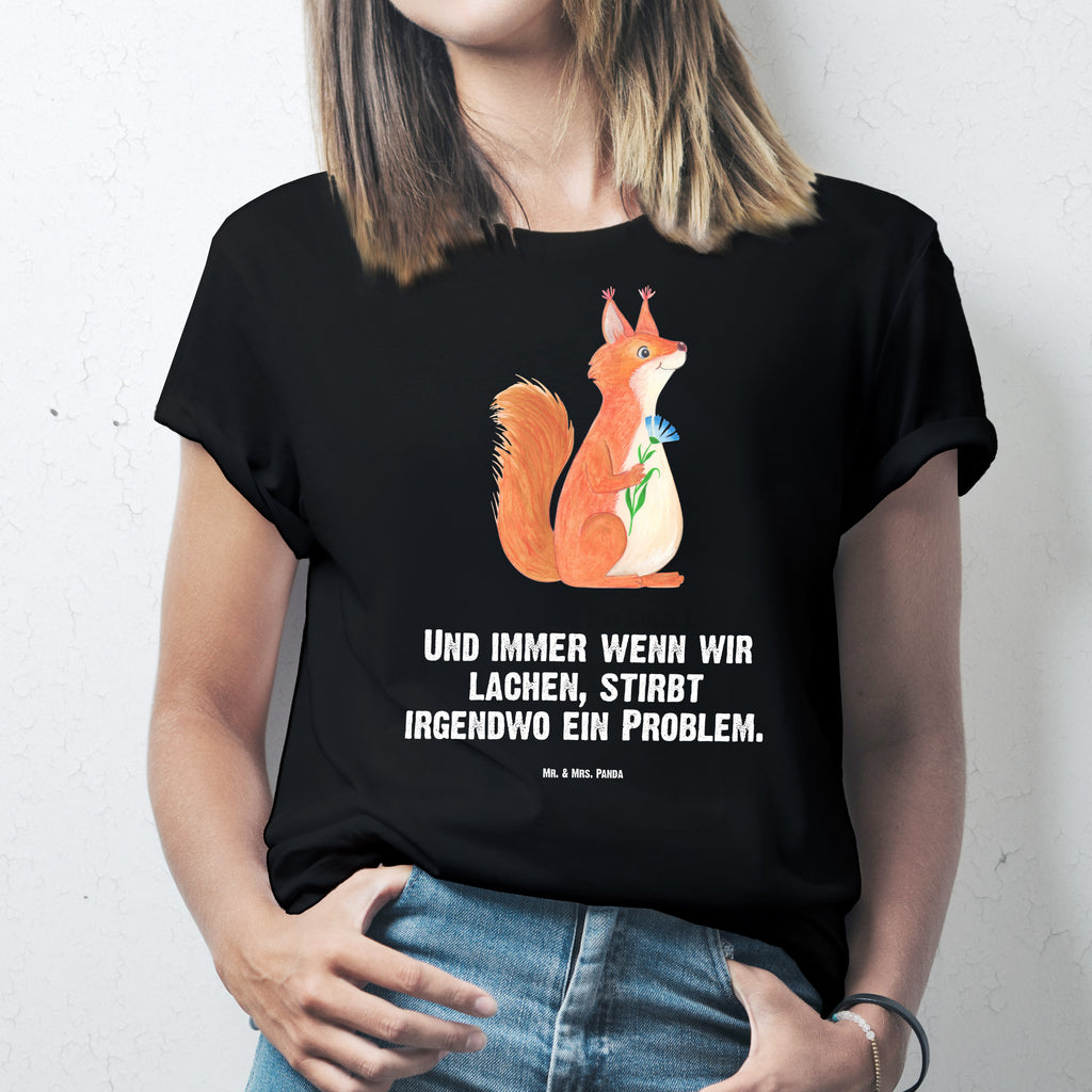 T-Shirt Standard Eichhörnchen Blume T-Shirt, Shirt, Tshirt, Lustiges T-Shirt, T-Shirt mit Spruch, Party, Junggesellenabschied, Jubiläum, Geburstag, Herrn, Damen, Männer, Frauen, Schlafshirt, Nachthemd, Sprüche, Tiermotive, Gute Laune, lustige Sprüche, Tiere, Eichhörnchen, Eichhorn, Spruch positiv, Lachen, Spaß, Motivation Sprüche, Motivation Bilder, glücklich Spruch, Spruch Deko