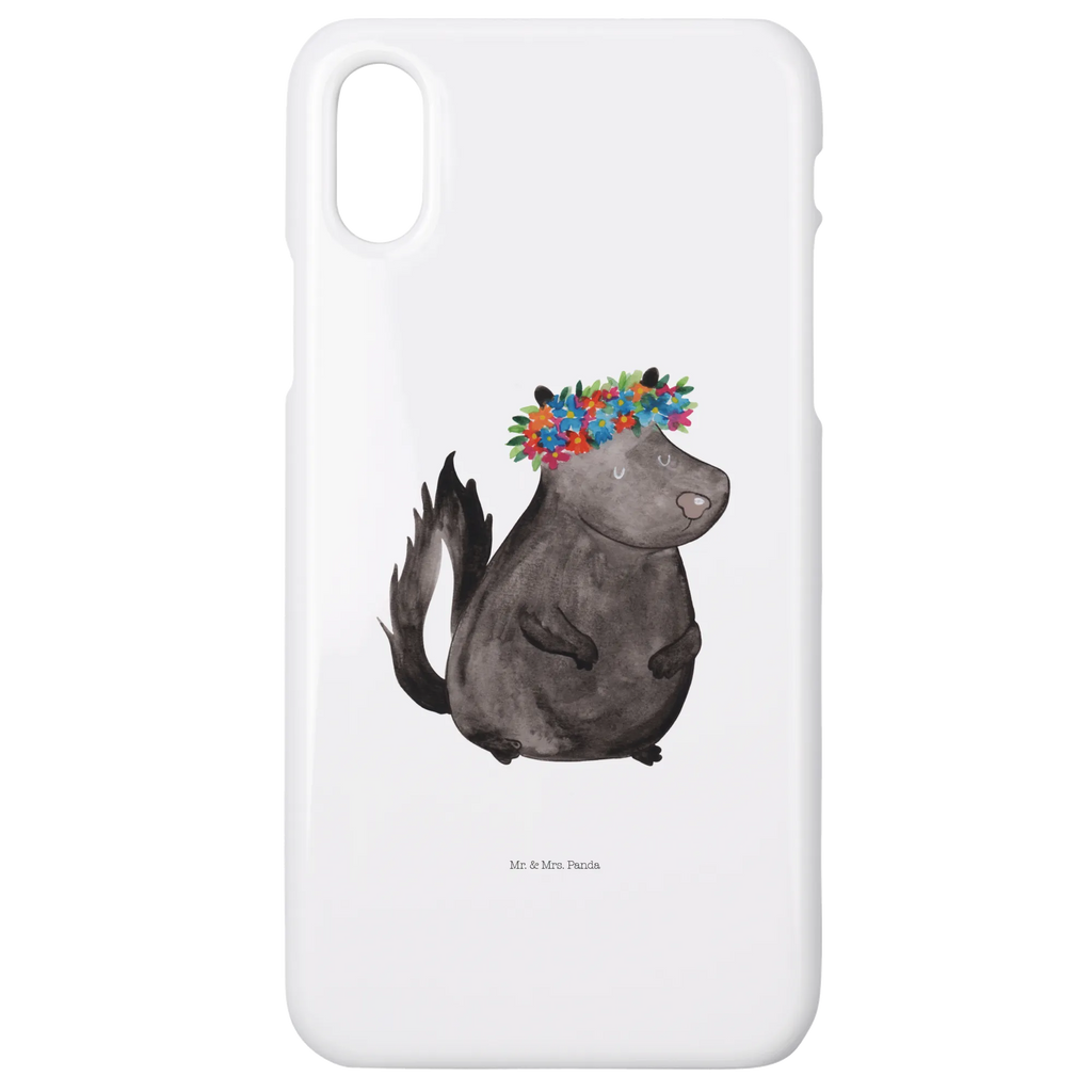 Handyhülle Stinktier Mädchen Handyhülle, Handycover, Cover, Handy, Hülle, Iphone 10, Iphone X, Stinktier, Skunk, Wildtier, Raubtier, Stinker, Stinki, Yoga, Namaste