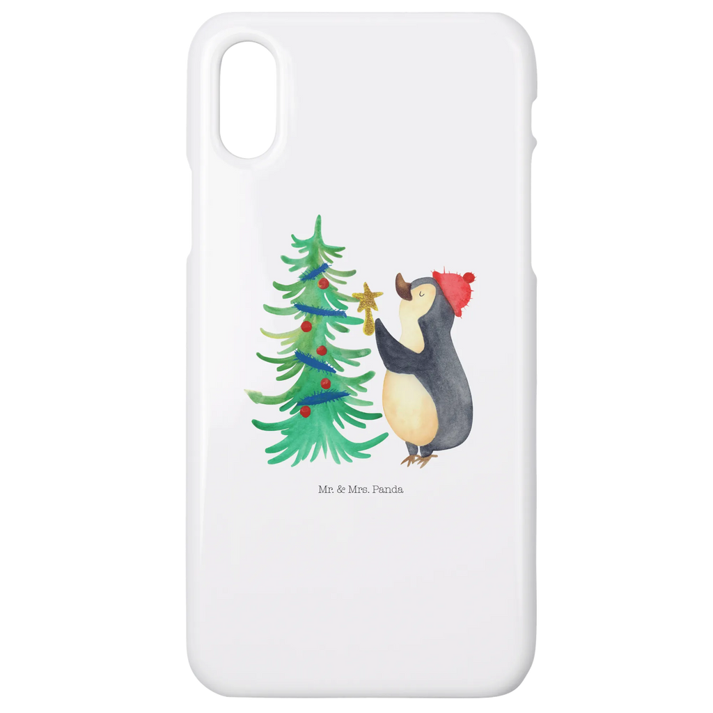 Handyhülle Pinguin Weihnachtsbaum Handyhülle, Handycover, Cover, Handy, Hülle, Iphone 10, Iphone X, Winter, Weihnachten, Weihnachtsdeko, Nikolaus, Advent, Heiligabend, Wintermotiv, Pinguin