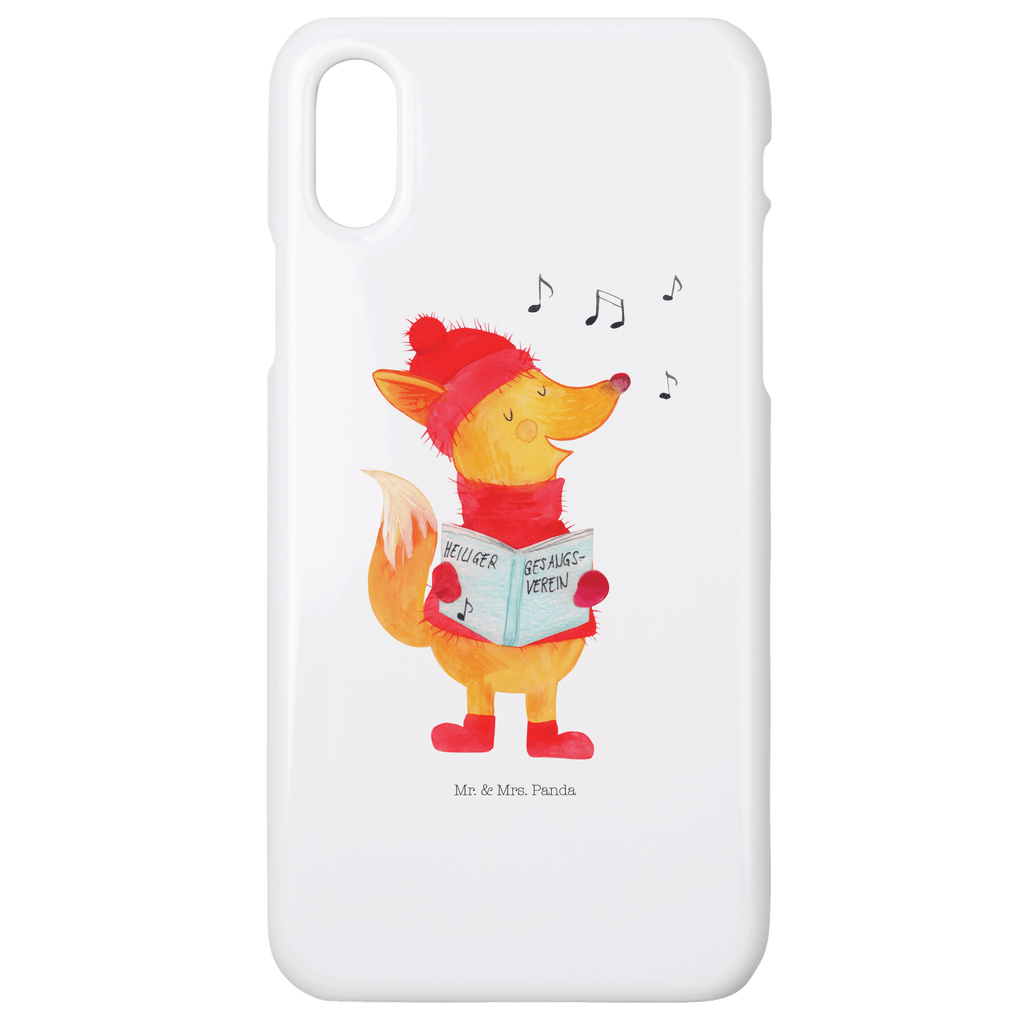 Handyhülle Fuchs Sänger Handyhülle, Handycover, Cover, Handy, Hülle, Iphone 10, Iphone X, Winter, Weihnachten, Weihnachtsdeko, Nikolaus, Advent, Heiligabend, Wintermotiv, Fuchs, Füchse, Sänger, Geschenk Sänger, Singen, Weihnachtslieder