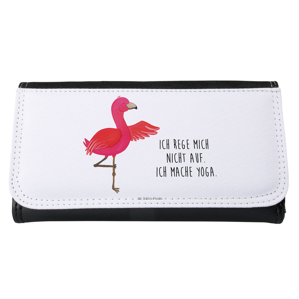 Damen Portemonnaie Flamingo Yoga Portemonnaie, Portemonee, Geldbörse, Damen, Groß, XXL, Geldbeutel, Portemonnaies, Flamingo, Vogel, Yoga, Namaste, Achtsamkeit, Yoga-Übung, Entspannung, Ärger, Aufregen, Tiefenentspannung