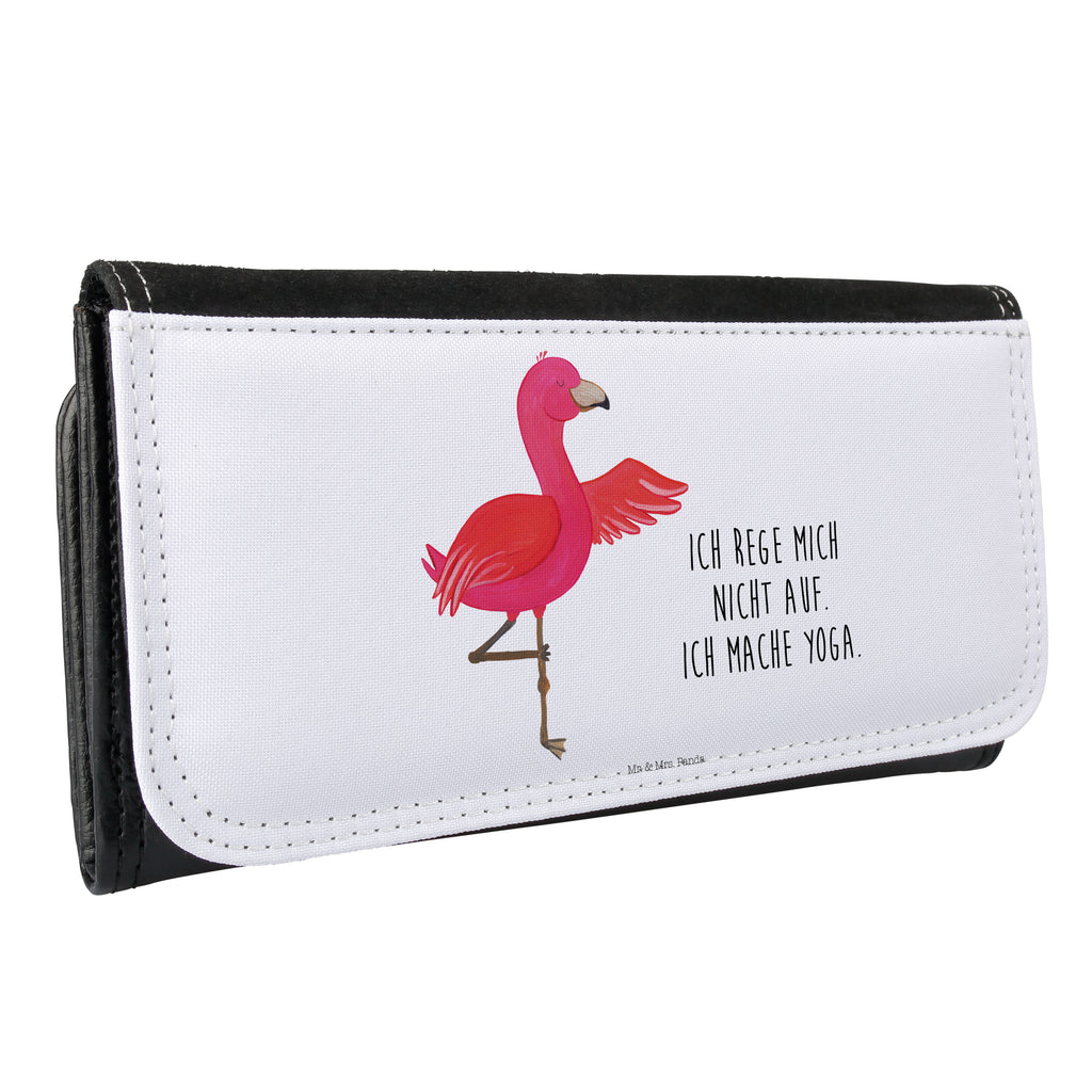 Damen Portemonnaie Flamingo Yoga Portemonnaie, Portemonee, Geldbörse, Damen, Groß, XXL, Geldbeutel, Portemonnaies, Flamingo, Vogel, Yoga, Namaste, Achtsamkeit, Yoga-Übung, Entspannung, Ärger, Aufregen, Tiefenentspannung