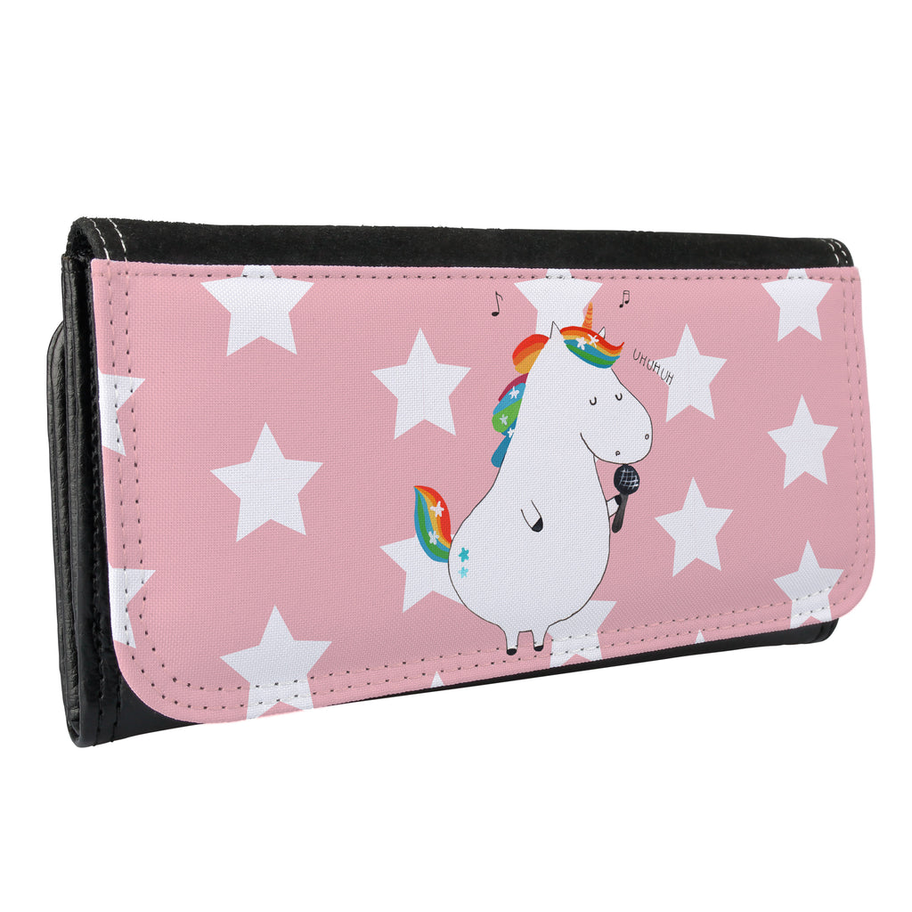 Damen Portemonnaie Einhorn Sänger Portemonnaie, Portemonee, Geldbörse, Damen, Groß, XXL, Geldbeutel, Portemonnaies, Einhorn, Einhörner, Einhorn Deko, Pegasus, Unicorn, Glitzer, Konfetti, Party, Geburtstag, Feier, Fest, Disco, Sängerin, Sänger, Freundin