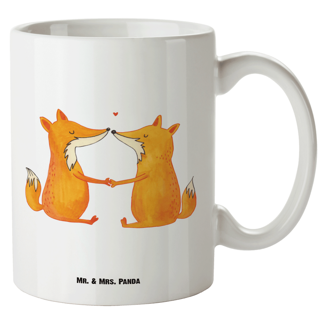 XL Tasse Füchse Liebe XL Tasse, Große Tasse, Grosse Kaffeetasse, XL Becher, XL Teetasse, spülmaschinenfest, Jumbo Tasse, Groß, Fuchs, Füchse, Fox, Liebe, Liebespaar, Paar, Partner, Freundin, Freund, Ehe, Verlobte, Ehemann, Ehefrau, Liebesbeweis