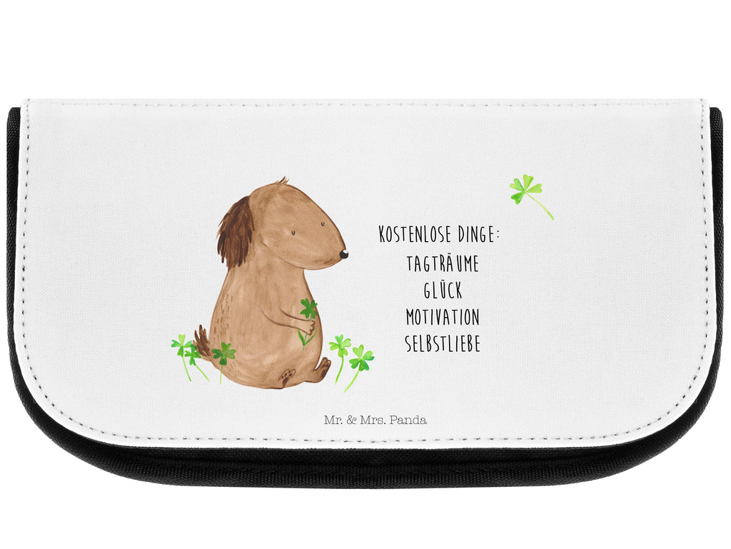 Kosmetiktasche Hund Kleeblatt Kosmetikbeutel, Kulturtasche, Kulturbeutel, Schminktasche, Make-Up Tasche, Kosmetiktasche, Beauty Bag, Kosmetiktasche Damen, Make Up Tasche, Kosmetik Tasche, Kosmetiktasche Klein, Kleine Kosmetiktasche, Schminktasche Klein, Kosmetiktasche Mit Fächern, Schminktäschen, Schminke Tasche, Kosmetiktaschen Damen, Beauty Case, Schmink Täschchen, Hund, Hundemotiv, Haustier, Hunderasse, Tierliebhaber, Hundebesitzer, Sprüche, Kleeblatt, Glück, Tagträume, Motivation, Neuanfang, Geschenk, Glücksbringer, Selbstliebe, Achtsamkeit