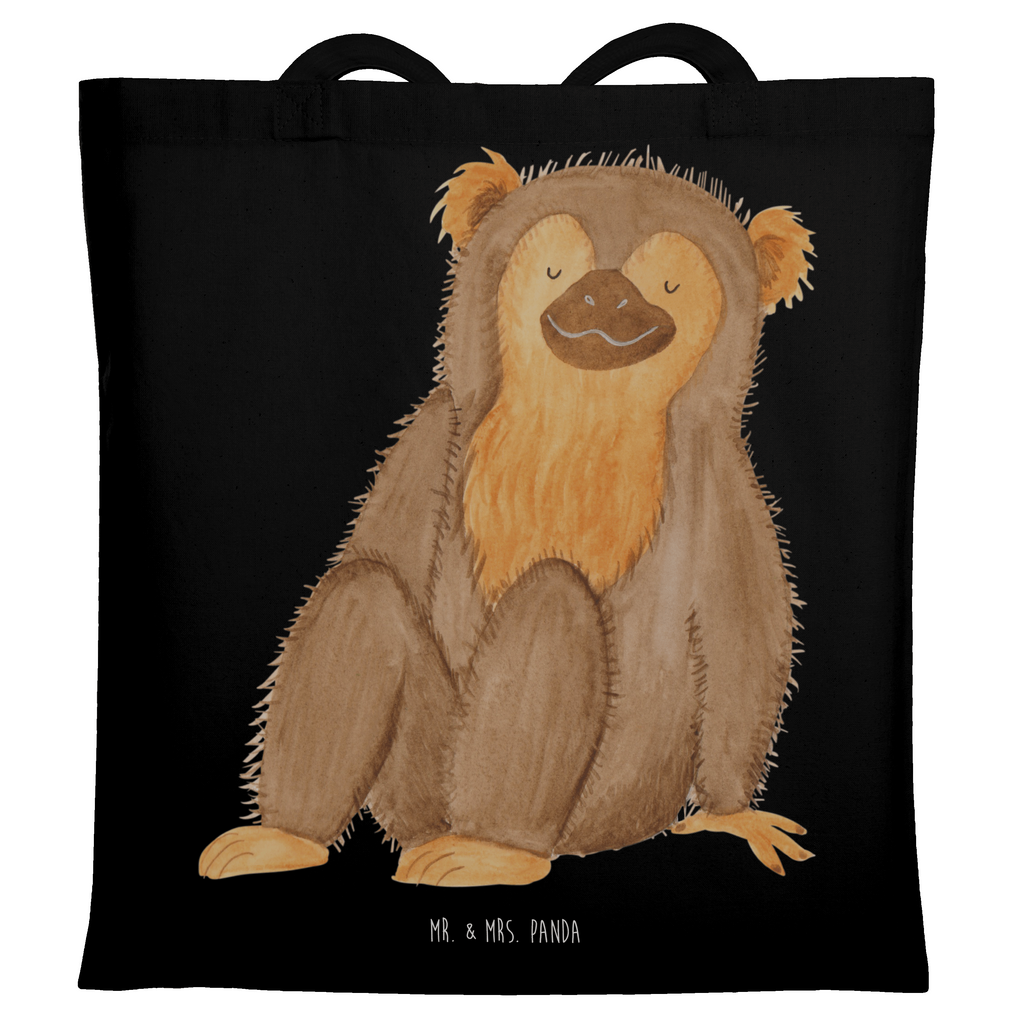 Tragetasche Affe Beuteltasche, Beutel, Einkaufstasche, Jutebeutel, Stoffbeutel, Tasche, Shopper, Umhängetasche, Strandtasche, Schultertasche, Stofftasche, Tragetasche, Badetasche, Jutetasche, Einkaufstüte, Laptoptasche, Afrika, Wildtiere, Affe, Äffchen, Affen, Selbstliebe, Respekt, Motivation, Selbstachtung, Liebe, Selbstbewusstsein, Selfcare