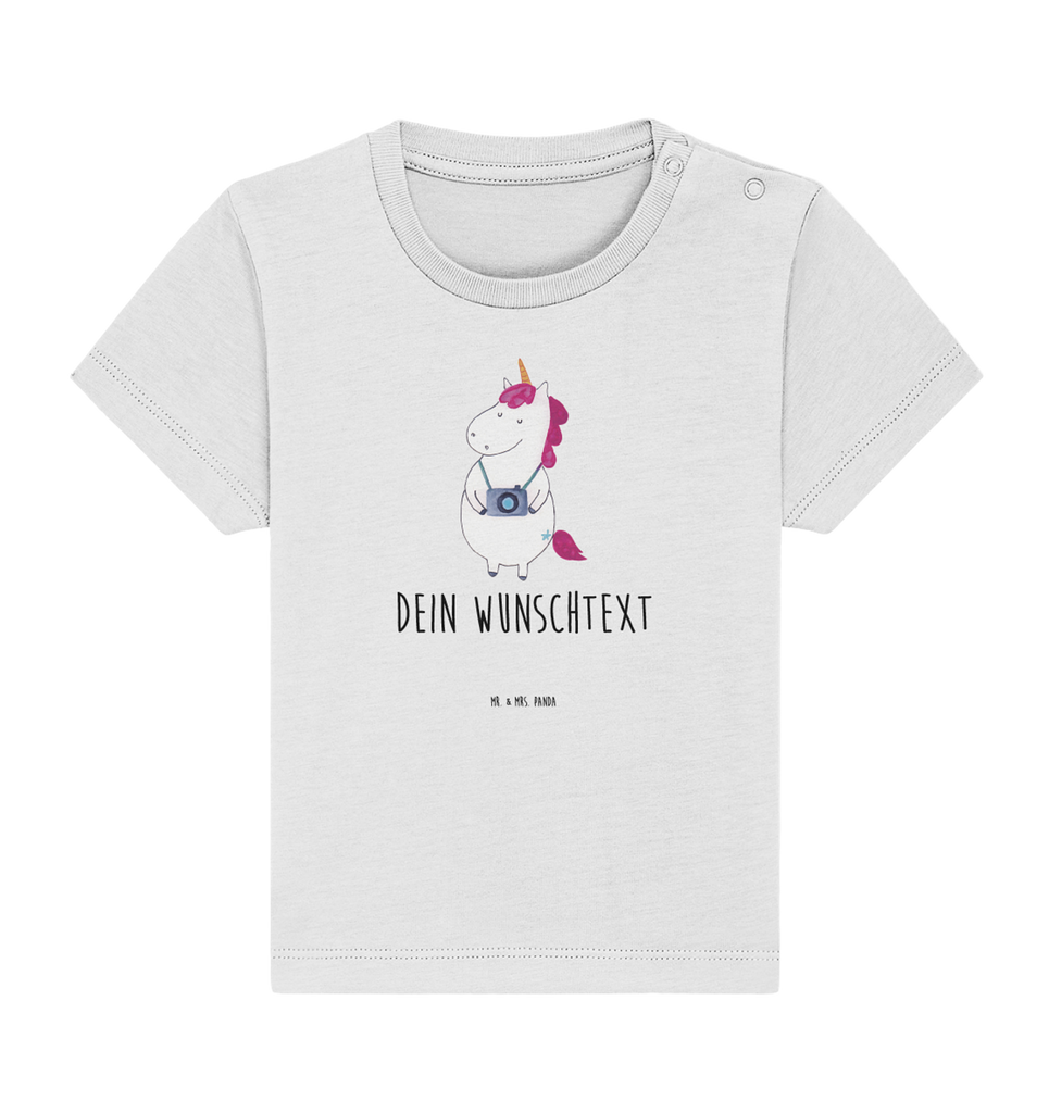 Personalisiertes Baby Shirt Einhorn Fotograf Personalisiertes Baby T-Shirt, Personalisiertes Jungen Baby T-Shirt, Personalisiertes Mädchen Baby T-Shirt, Personalisiertes Shirt, Einhorn, Einhörner, Einhorn Deko, Pegasus, Unicorn, Fotograf, Fotografie, Kamera, Reisen, Weltreise, Weltenbummler, Urlaub, Tourist, Kurztrip, Reise, Städtereise