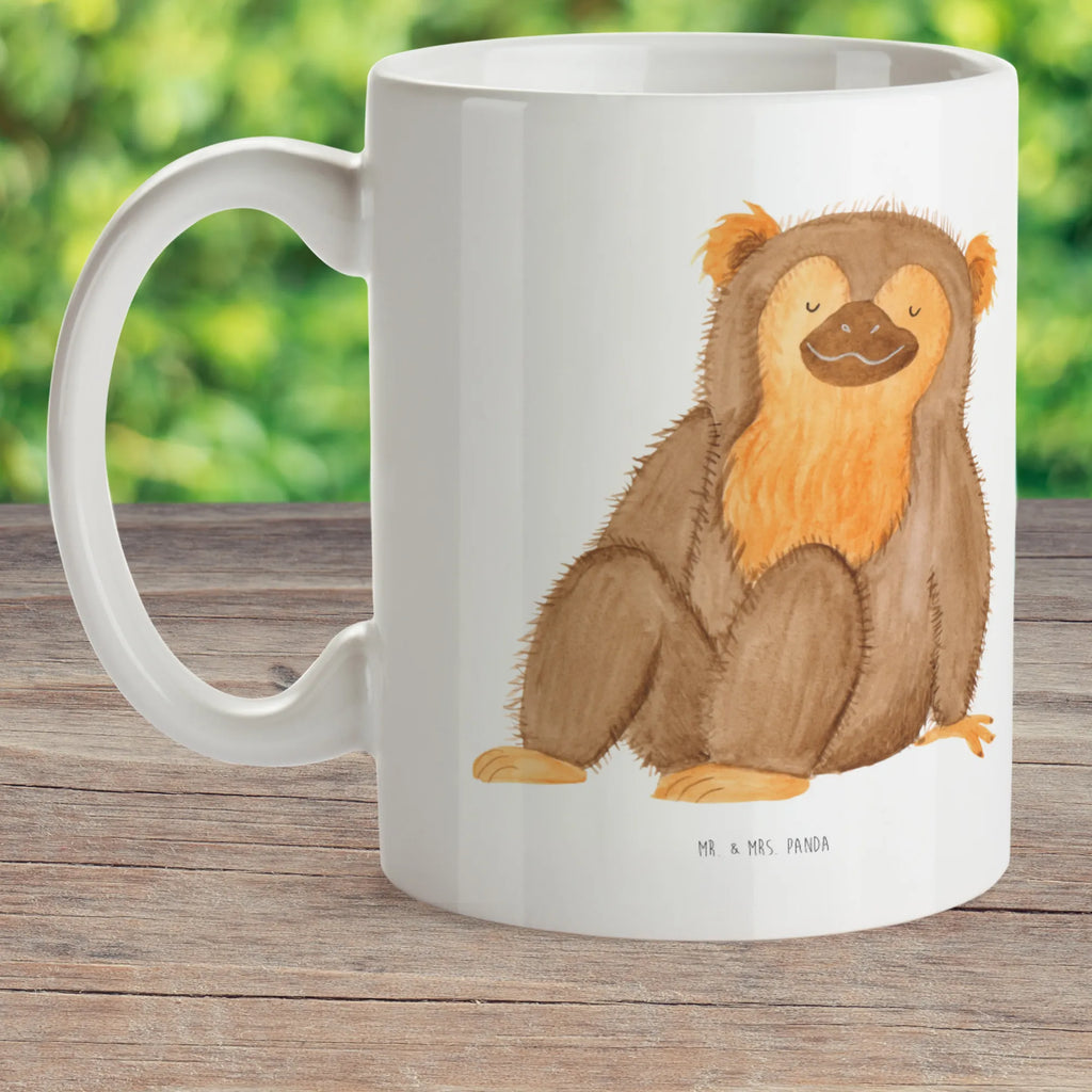 Kindertasse Affe Kindertasse, Kinder Tasse, Kunststoff Tasse, Kindergarten Tasse, Trinkbecher, Camping Becher, Kaffeetasse, Kunststoffbecher, Kindergartenbecher, Outdoorgeschirr, Kunststoffgeschirr, Reisebecher, Reisetasse, Kinderbecher, Bruchfeste Tasse, Bruchsichere Tasse, Plastik Tasse, Plastiktasse, Afrika, Wildtiere, Affe, Äffchen, Affen, Selbstliebe, Respekt, Motivation, Selbstachtung, Liebe, Selbstbewusstsein, Selfcare