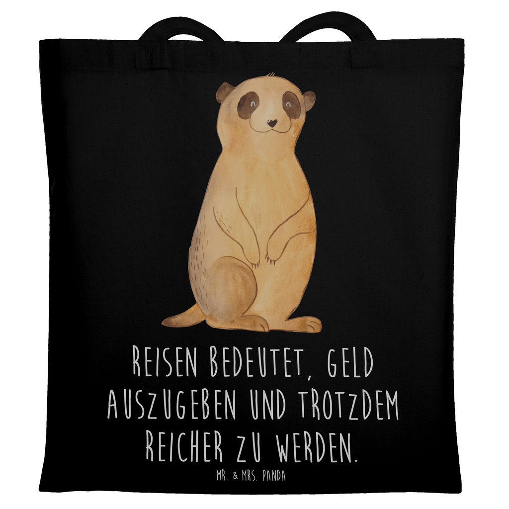 Tragetasche Erdmännchen Beuteltasche, Beutel, Einkaufstasche, Jutebeutel, Stoffbeutel, Tasche, Shopper, Umhängetasche, Strandtasche, Schultertasche, Stofftasche, Tragetasche, Badetasche, Jutetasche, Einkaufstüte, Laptoptasche, Afrika, Wildtiere, Erdmännchen, Reisen, Spruch, Weltreise, Afrikareise, Roadtrip, Traveling