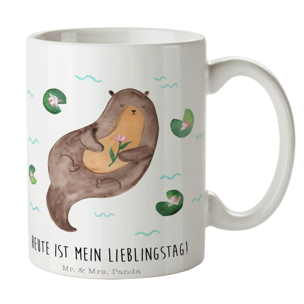 Tasse Otter Seerose Tasse, Kaffeetasse, Teetasse, Becher, Kaffeebecher, Teebecher, Keramiktasse, Porzellantasse, Büro Tasse, Geschenk Tasse, Tasse Sprüche, Tasse Motive, Kaffeetassen, Tasse bedrucken, Designer Tasse, Cappuccino Tassen, Schöne Teetassen, Otter, Fischotter, Seeotter, Otter Seeotter See Otter