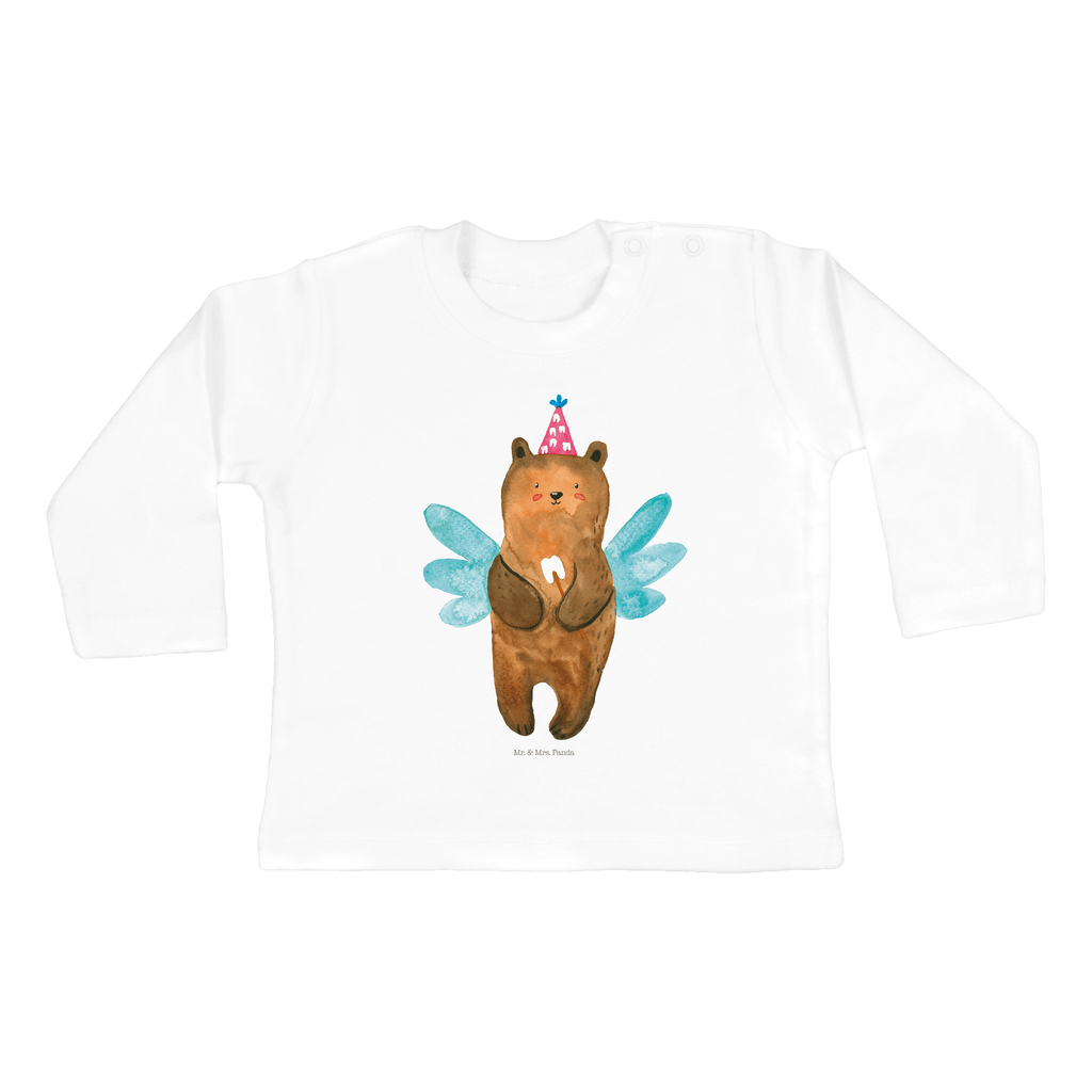 Baby Longsleeve Zahnfee Bär Mädchen, Jungen, Baby, Langarm, Bio, Kleidung, Bär, Teddy, Teddybär, Zahnfee, Fee, Milchzahn, Erster Zahn