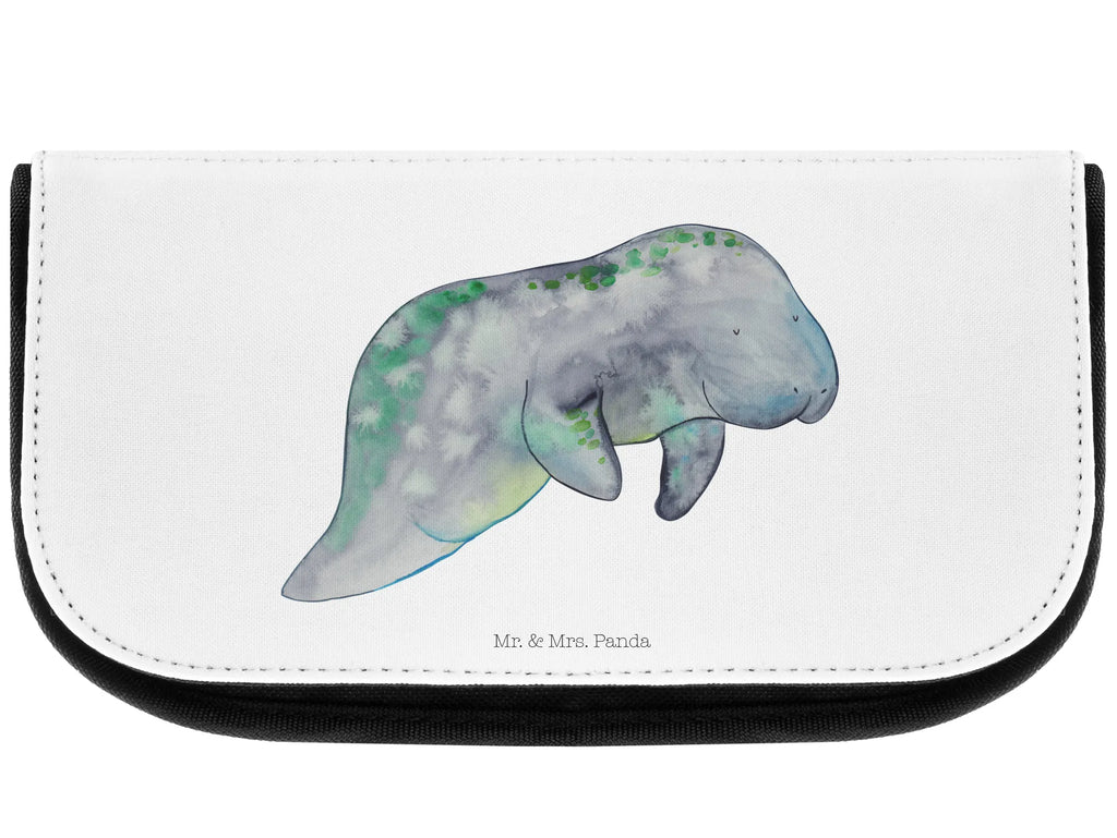 Cosmetics bag manatee Relax Kosmetikbeutel, Kulturtasche, Kulturbeutel, Schminktasche, Make-Up Tasche, Kosmetiktasche, Beauty Bag, Kosmetiktasche Damen, Make Up Tasche, Kosmetik Tasche, Kosmetiktasche Klein, Kleine Kosmetiktasche, Schminktasche Klein, Kosmetiktasche Mit Fächern, Schminktäschen, Schminke Tasche, Kosmetiktaschen Damen, Beauty Case, Schmink Täschchen, Meerestiere, Meer, Urlaub, Seekuh, Seekühe, Diät, Abnehmen, Zucker, Diätwahn, Essen, Süßigkeiten