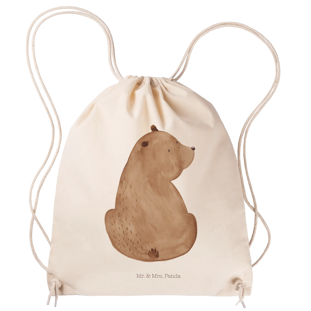 Sportbeutel Bär Schulterblick Sportbeutel, Turnbeutel, Beutel, Sporttasche, Tasche, Stoffbeutel, Sportbeutel Kinder, Gymsack, Beutel Rucksack, Kleine Sporttasche, Sportzubehör, Turnbeutel Baumwolle, Bär, Teddy, Teddybär, Selbstachtung, Weltansicht, Motivation, Bären, Bärenliebe, Weisheit