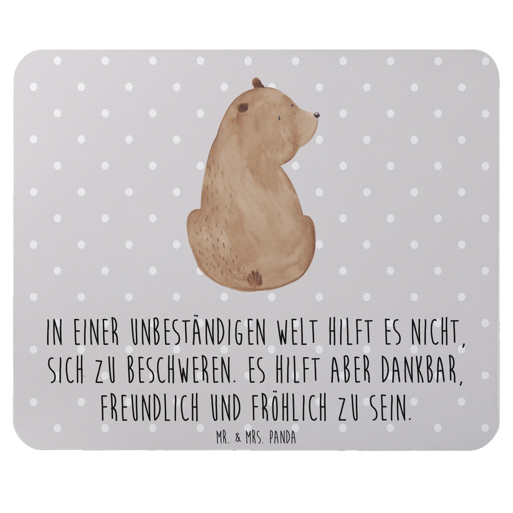 Mauspad Bär Schulterblick Mousepad, Computer zubehör, Büroausstattung, PC Zubehör, Arbeitszimmer, Mauspad, Einzigartiges Mauspad, Designer Mauspad, Mausunterlage, Mauspad Büro, Bär, Teddy, Teddybär, Selbstachtung, Weltansicht, Motivation, Bären, Bärenliebe, Weisheit