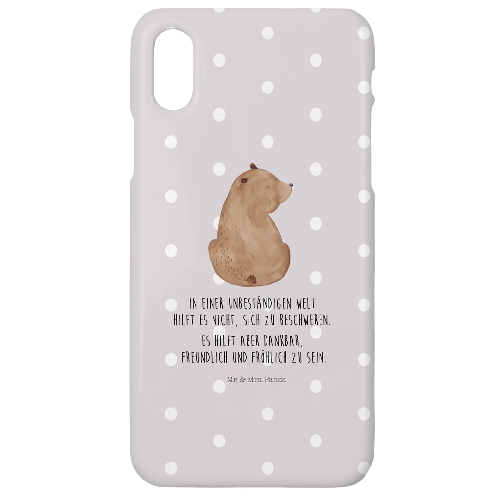 Handyhülle Bär Schulterblick Handyhülle, Handycover, Cover, Handy, Hülle, Iphone 10, Iphone X, Bär, Teddy, Teddybär, Selbstachtung, Weltansicht, Motivation, Bären, Bärenliebe, Weisheit