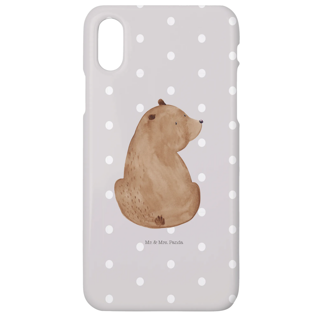 Handyhülle Bär Schulterblick Handyhülle, Handycover, Cover, Handy, Hülle, Iphone 10, Iphone X, Bär, Teddy, Teddybär, Selbstachtung, Weltansicht, Motivation, Bären, Bärenliebe, Weisheit