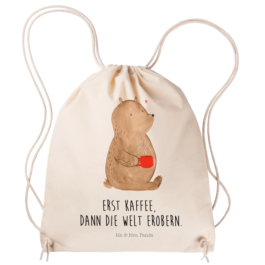 Sportbeutel Bär Kaffee Sportbeutel, Turnbeutel, Beutel, Sporttasche, Tasche, Stoffbeutel, Sportbeutel Kinder, Gymsack, Beutel Rucksack, Kleine Sporttasche, Sportzubehör, Turnbeutel Baumwolle, Bär, Teddy, Teddybär, Kaffee, Coffee, Bären, guten Morgen, Morgenroutine, Welt erobern, Welt retten, Motivation