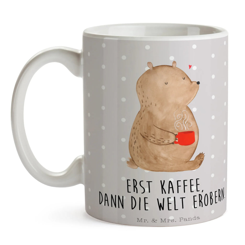 Tasse Bär Kaffee Tasse, Kaffeetasse, Teetasse, Becher, Kaffeebecher, Teebecher, Keramiktasse, Porzellantasse, Büro Tasse, Geschenk Tasse, Tasse Sprüche, Tasse Motive, Kaffeetassen, Tasse bedrucken, Designer Tasse, Cappuccino Tassen, Schöne Teetassen, Bär, Teddy, Teddybär, Kaffee, Coffee, Bären, guten Morgen, Morgenroutine, Welt erobern, Welt retten, Motivation