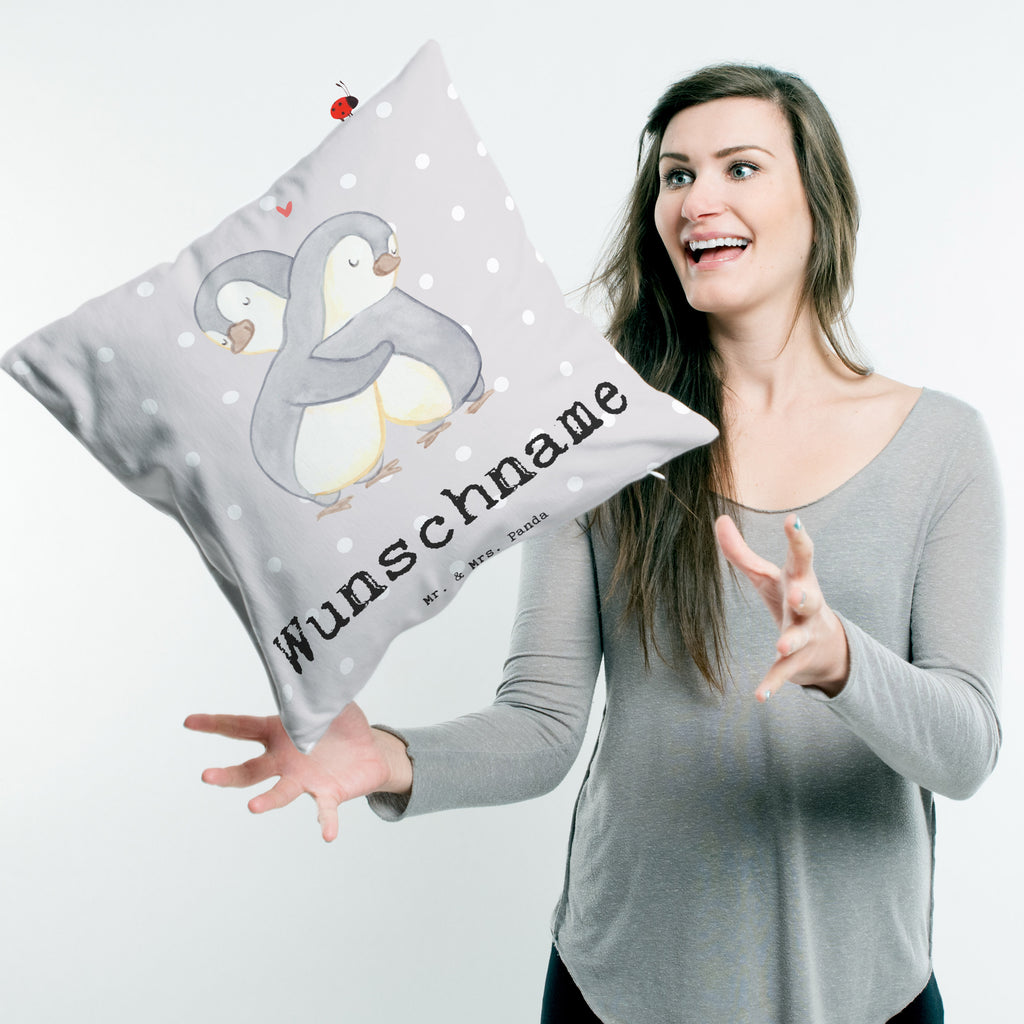 Personalisiertes Kissen Pinguin Bester Lieblingsmensch der Welt Kissen, personalisiert, Name, Wunschname, bedrucken, Kopfkissen, für, Dankeschön, Geschenk, Schenken, Geburtstag, Geburtstagsgeschenk, Geschenkidee, Danke, Bedanken, Mitbringsel, Freude machen, Geschenktipp, Lieblingsmensch, Lieblings Mensch, Liebling, Partner, Bae, beste Freundin, Freund, Liebe, Herz, Love, Mama, Papa, Familie