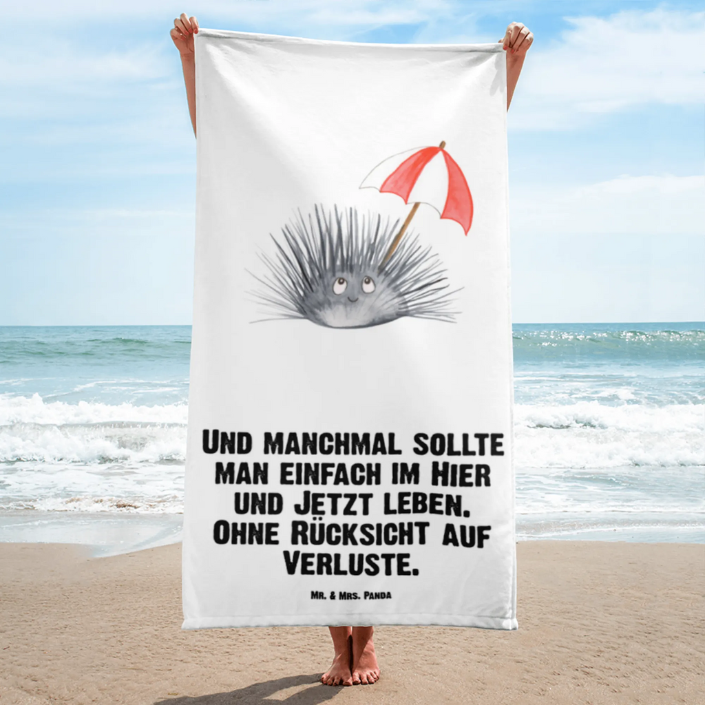 XL Badehandtuch Seeigel Handtuch, Badetuch, Duschtuch, Strandtuch, Saunatuch, Meerestiere, Meer, Urlaub, Seeigel, Achtsamkeit, Selbstakzeptanz, Selbstliebe, Hier und Jetzt, Leben, Lebe