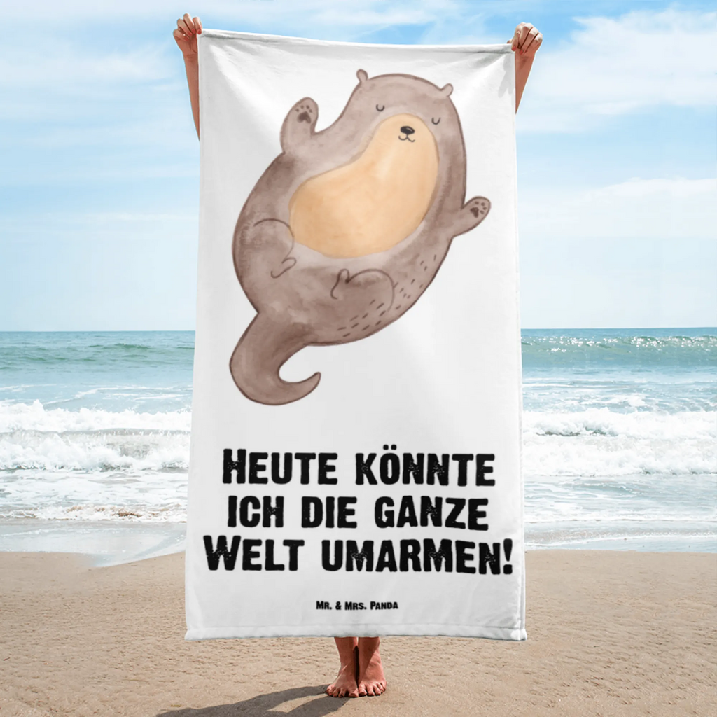 XL Badehandtuch Otter Umarmen Handtuch, Badetuch, Duschtuch, Strandtuch, Saunatuch, Otter, Fischotter, Seeotter, Otter Seeotter See Otter