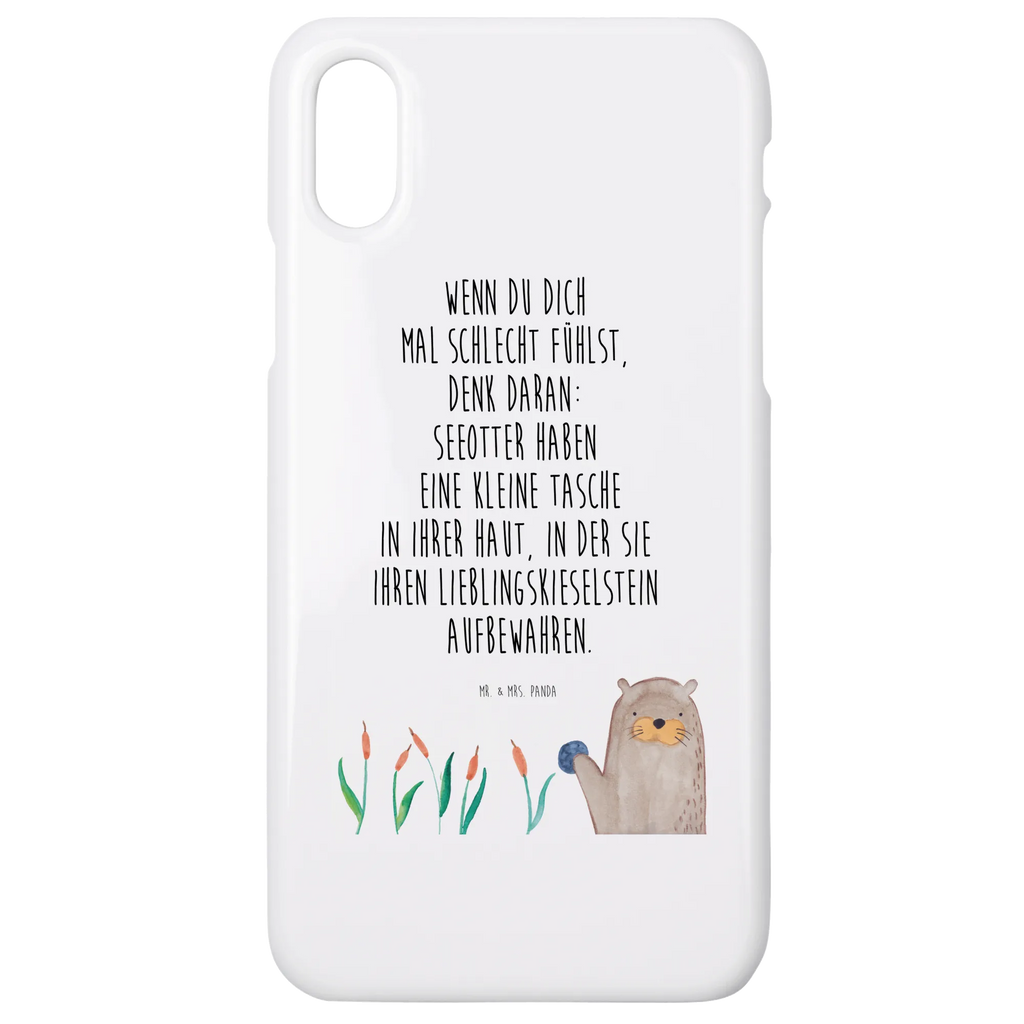 Handyhülle Otter Stein Handyhülle, Handycover, Cover, Handy, Hülle, Iphone 10, Iphone X, Otter, Fischotter, Seeotter, Otter Seeotter See Otter