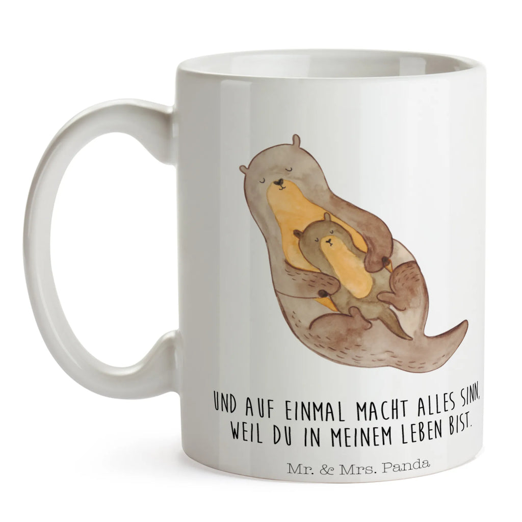 Tasse Otter mit Kind Tasse, Kaffeetasse, Teetasse, Becher, Kaffeebecher, Teebecher, Keramiktasse, Porzellantasse, Büro Tasse, Geschenk Tasse, Tasse Sprüche, Tasse Motive, Kaffeetassen, Tasse bedrucken, Designer Tasse, Cappuccino Tassen, Schöne Teetassen, Otter, Fischotter, Seeotter, Otter Seeotter See Otter