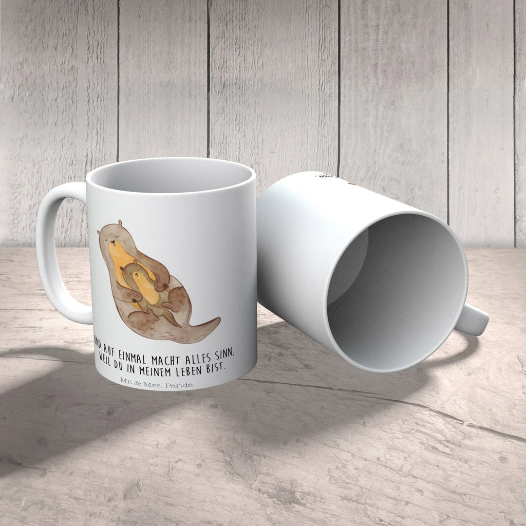 Tasse Otter mit Kind Tasse, Kaffeetasse, Teetasse, Becher, Kaffeebecher, Teebecher, Keramiktasse, Porzellantasse, Büro Tasse, Geschenk Tasse, Tasse Sprüche, Tasse Motive, Kaffeetassen, Tasse bedrucken, Designer Tasse, Cappuccino Tassen, Schöne Teetassen, Otter, Fischotter, Seeotter, Otter Seeotter See Otter