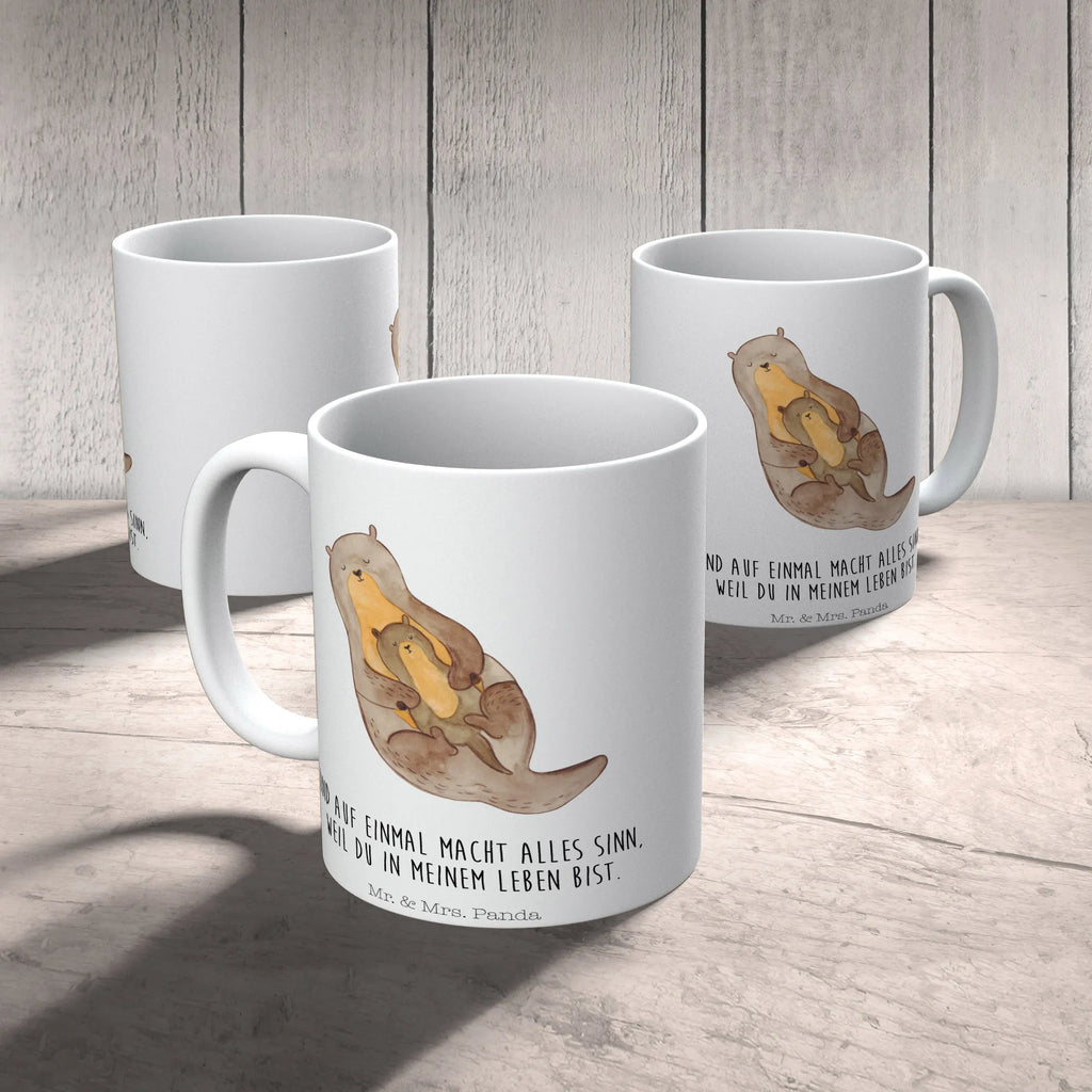 Tasse Otter mit Kind Tasse, Kaffeetasse, Teetasse, Becher, Kaffeebecher, Teebecher, Keramiktasse, Porzellantasse, Büro Tasse, Geschenk Tasse, Tasse Sprüche, Tasse Motive, Kaffeetassen, Tasse bedrucken, Designer Tasse, Cappuccino Tassen, Schöne Teetassen, Otter, Fischotter, Seeotter, Otter Seeotter See Otter