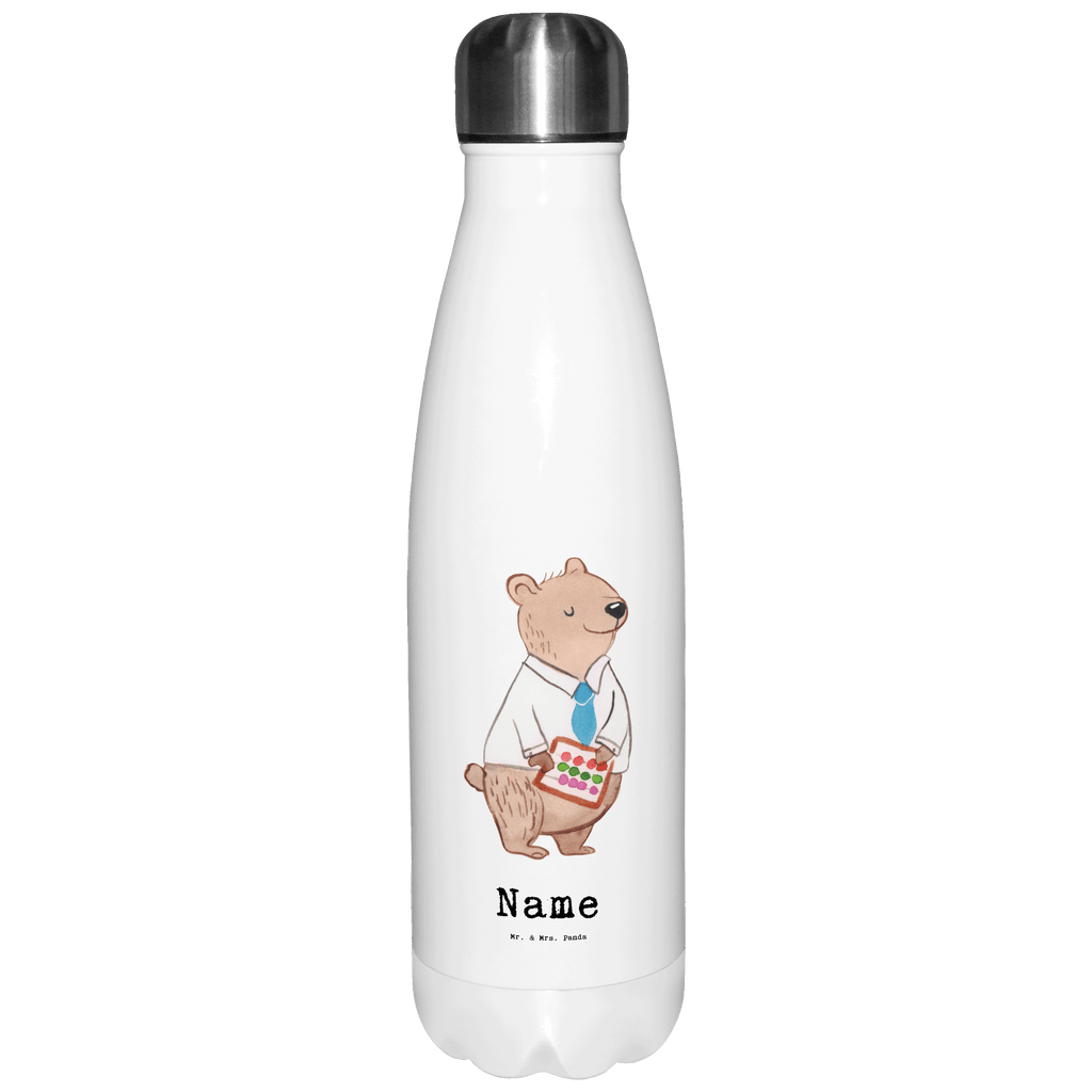 Personalisierte Thermosflasche Bankfachmann mit Herz Personalisierte Isolierflasche, Personalisierte Thermoflasche, Personalisierte Trinkflasche, Trinkflasche Mit Namen, Wunschname, Bedrucken, Namensflasche, Beruf, Ausbildung, Jubiläum, Abschied, Rente, Kollege, Kollegin, Geschenk, Schenken, Arbeitskollege, Mitarbeiter, Firma, Danke, Dankeschön, Bankfachmann, Bankangestellter, Bänker, Bankberater