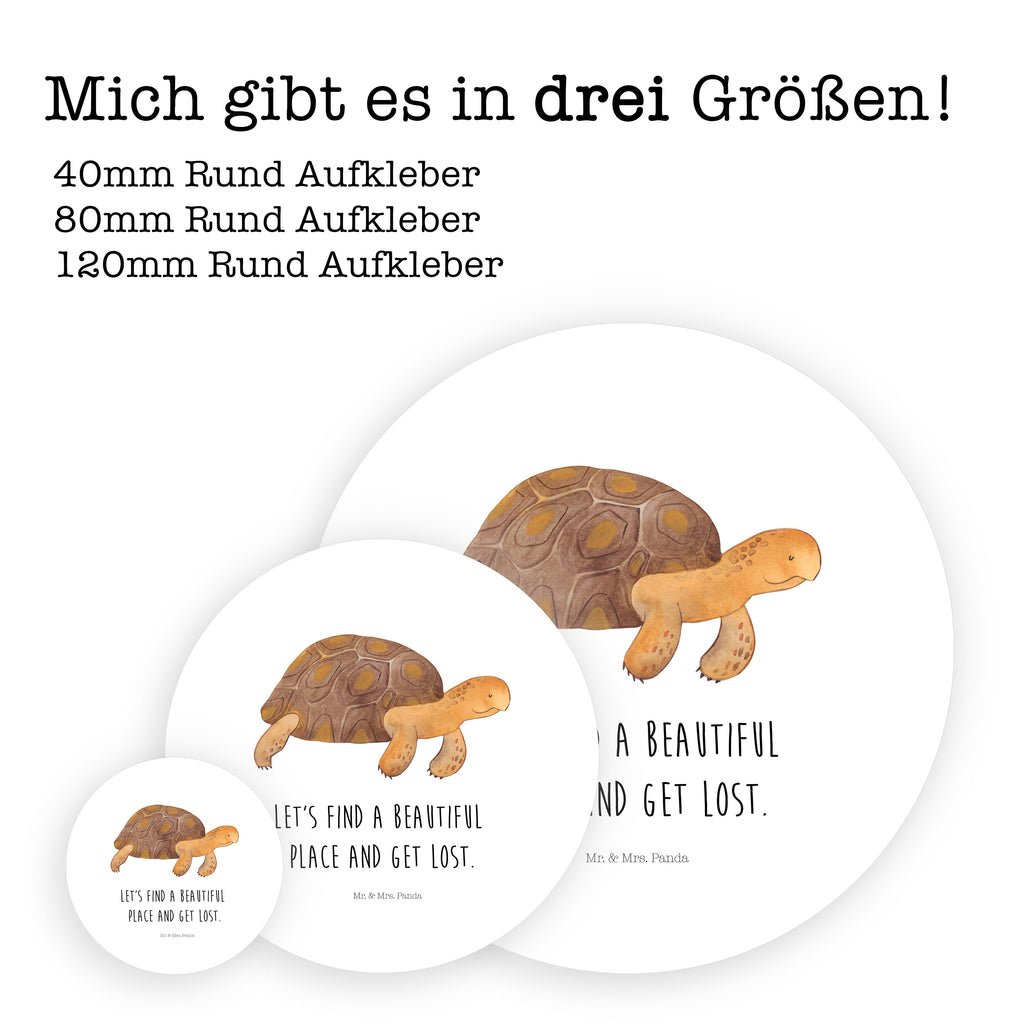 Rund Aufkleber Schildkröte Marschieren Sticker, Aufkleber, Etikett, Meerestiere, Meer, Urlaub, Schildkröte, Schildkröten, get lost, Abenteuer, Reiselust, Inspiration, Neustart, Motivation, Lieblingsmensch