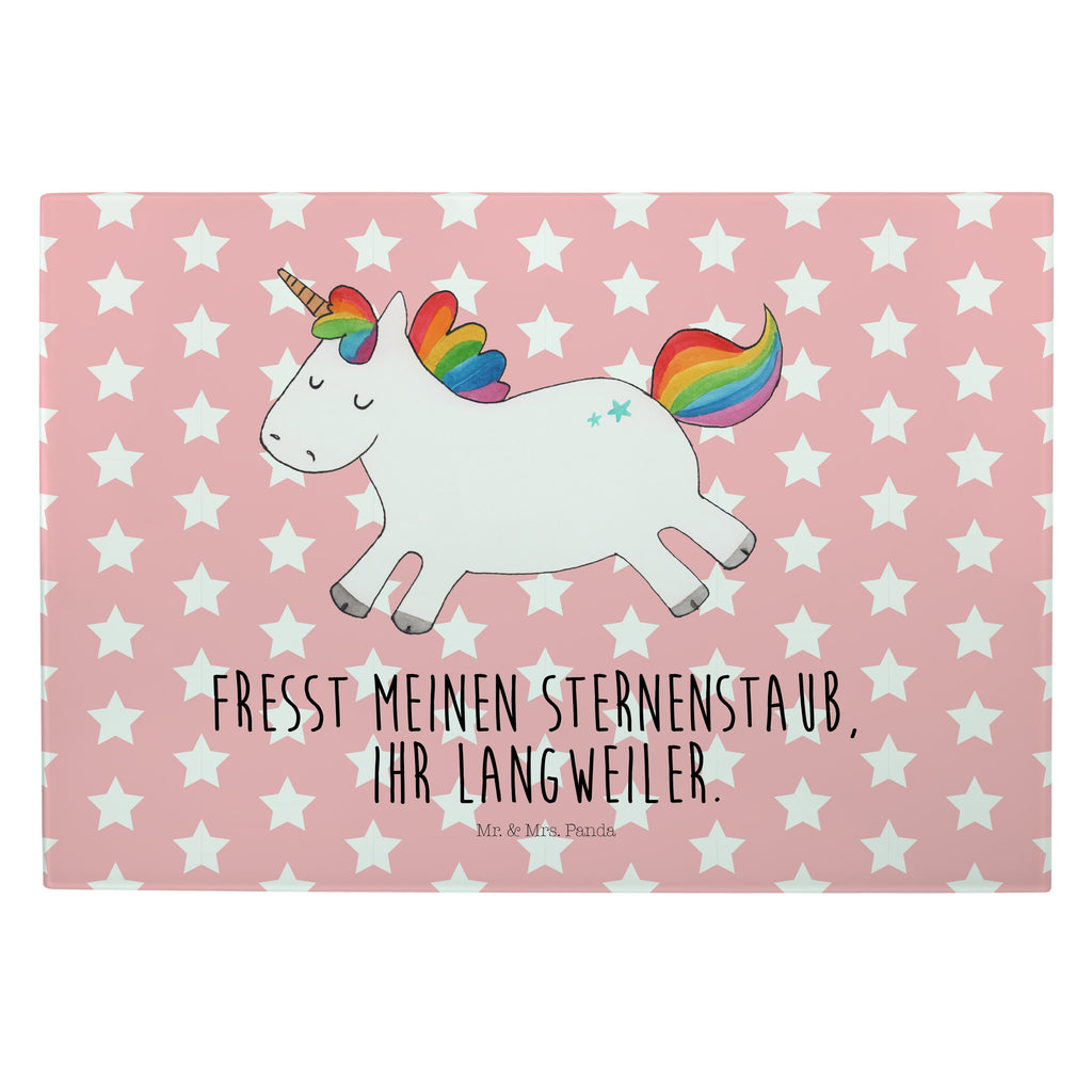 Glasschneidebrett Einhorn Happy Glasschneidebrett, Schneidebrett, Einhorn, Einhörner, Einhorn Deko, Pegasus, Unicorn, glücklich, fröhlich, Spaß, Freude, Lebensfreude, witzig, spannend, Lächeln, Lachen