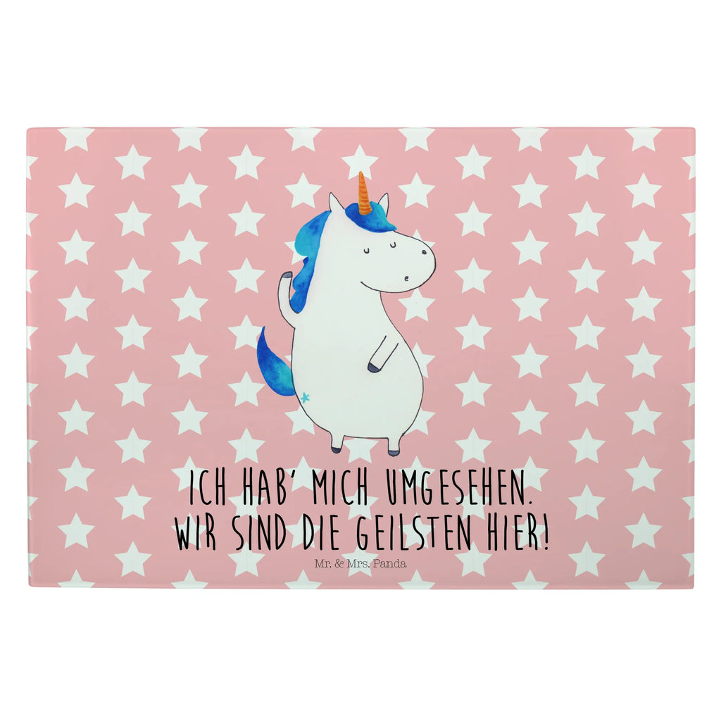 Glasschneidebrett Einhorn Mann Glasschneidebrett, Schneidebrett, Einhorn, Einhörner, Einhorn Deko, Pegasus, Unicorn, cool, Mann, Freundin, Familie, bester Freund, BFF, Party, hübsch, beste