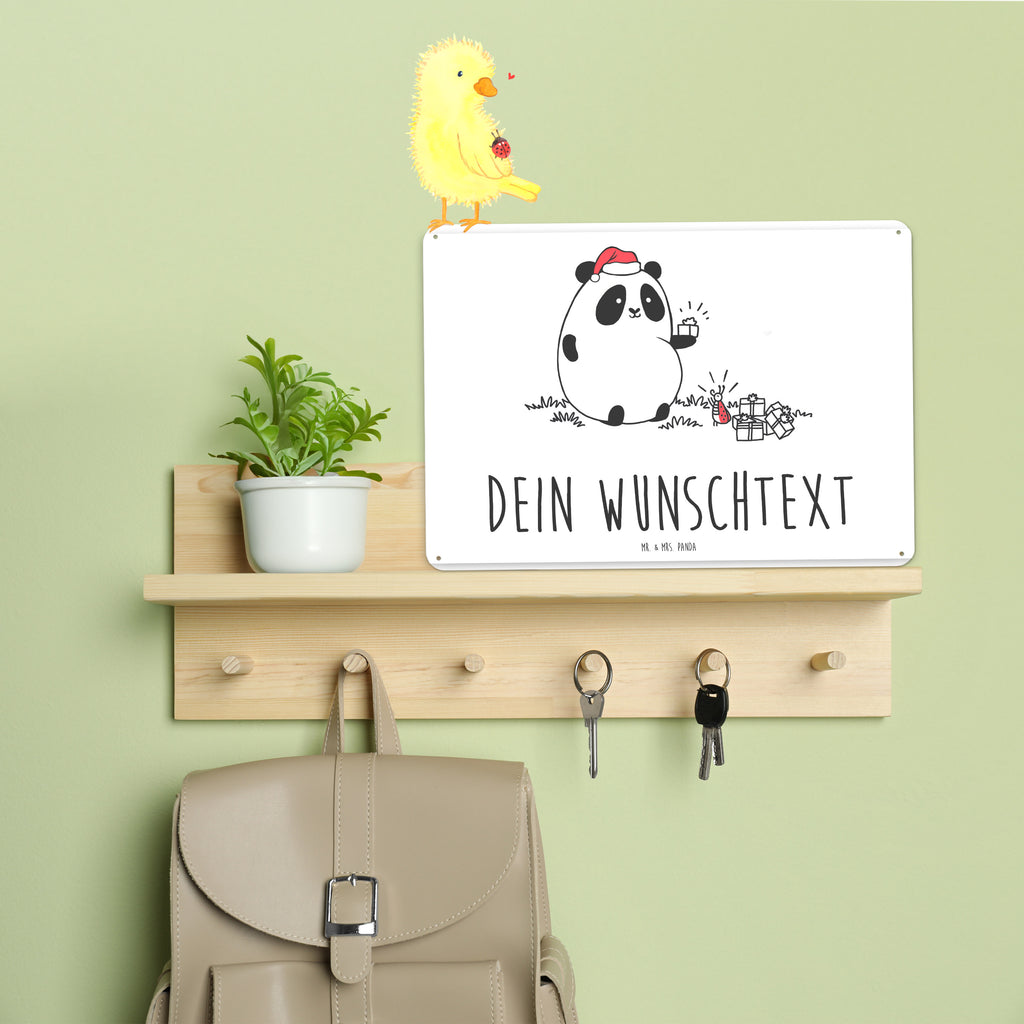 Personalisiertes Blechschild Easy & Peasy Weihnachtsgeschenk Blechschild, Metallschild, Geschenk Schild, Schild, Magnet-Metall-Schild, Deko Schild, Wandschild, Wand-Dekoration, Türschild