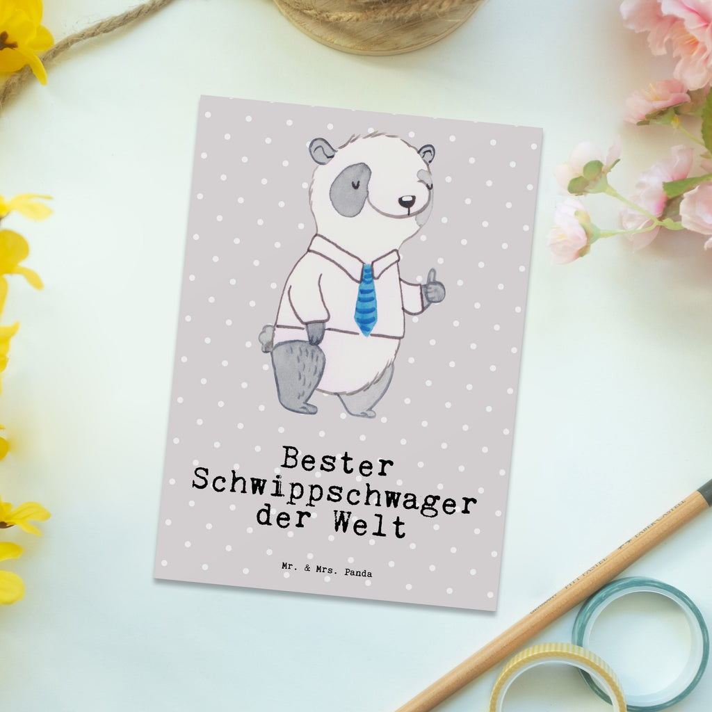 Postkarte Panda Bester Schwippschwager der Welt Postkarte, Karte, Geschenkkarte, Grußkarte, Einladung, Ansichtskarte, Geburtstagskarte, Einladungskarte, Dankeskarte, Ansichtskarten, Einladung Geburtstag, Einladungskarten Geburtstag, für, Dankeschön, Geschenk, Schenken, Geburtstag, Geburtstagsgeschenk, Geschenkidee, Danke, Bedanken, Mitbringsel, Freude machen, Geschenktipp, Schwippschwager, Schwibschwager, Schwipschwager, Schwager, Schwager des Ehepartners, Familie, Verwandtschaft, angeheiratet