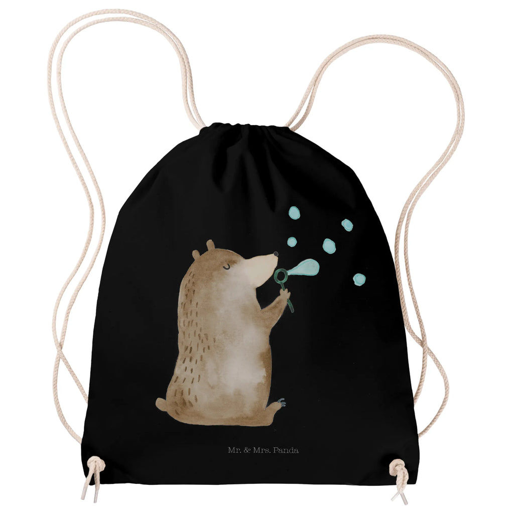 Sportbeutel Bär Seifenblasen Sportbeutel, Turnbeutel, Beutel, Sporttasche, Tasche, Stoffbeutel, Sportbeutel Kinder, Gymsack, Beutel Rucksack, Kleine Sporttasche, Sportzubehör, Turnbeutel Baumwolle, Bär, Teddy, Teddybär, Seifenblasen Bär Lustig Sein Glücklich Traurig Happy