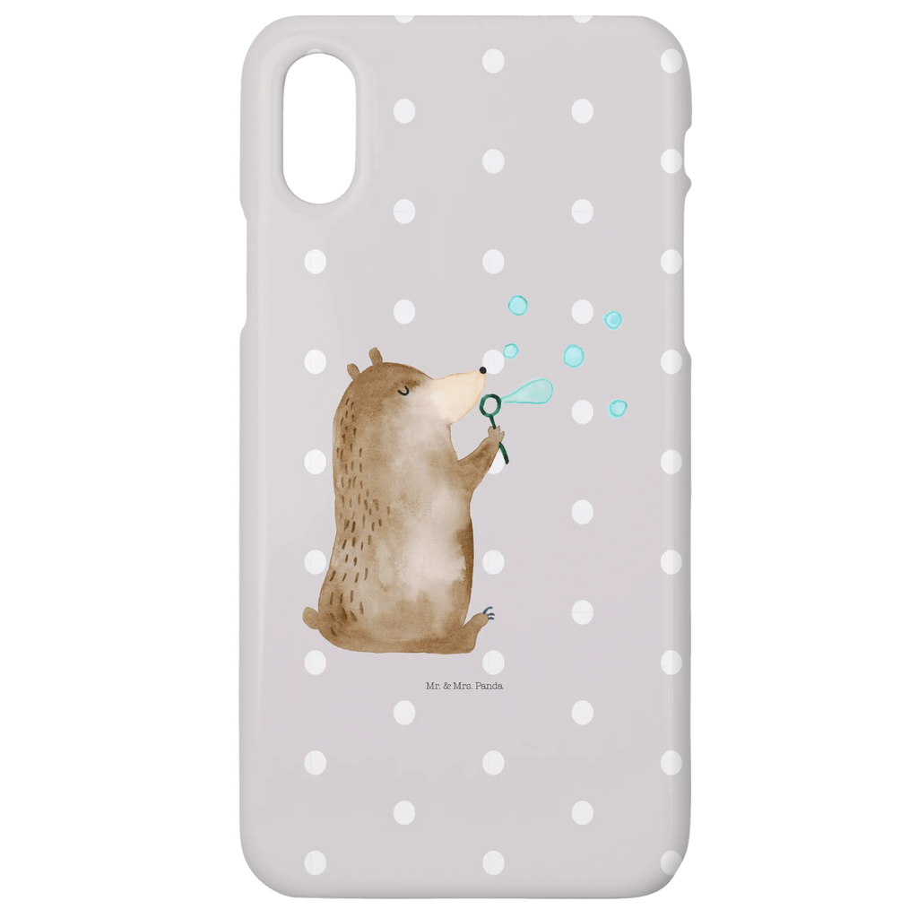 Handyhülle Bär Seifenblasen Handyhülle, Handycover, Cover, Handy, Hülle, Iphone 10, Iphone X, Bär, Teddy, Teddybär, Seifenblasen Bär Lustig Sein Glücklich Traurig Happy