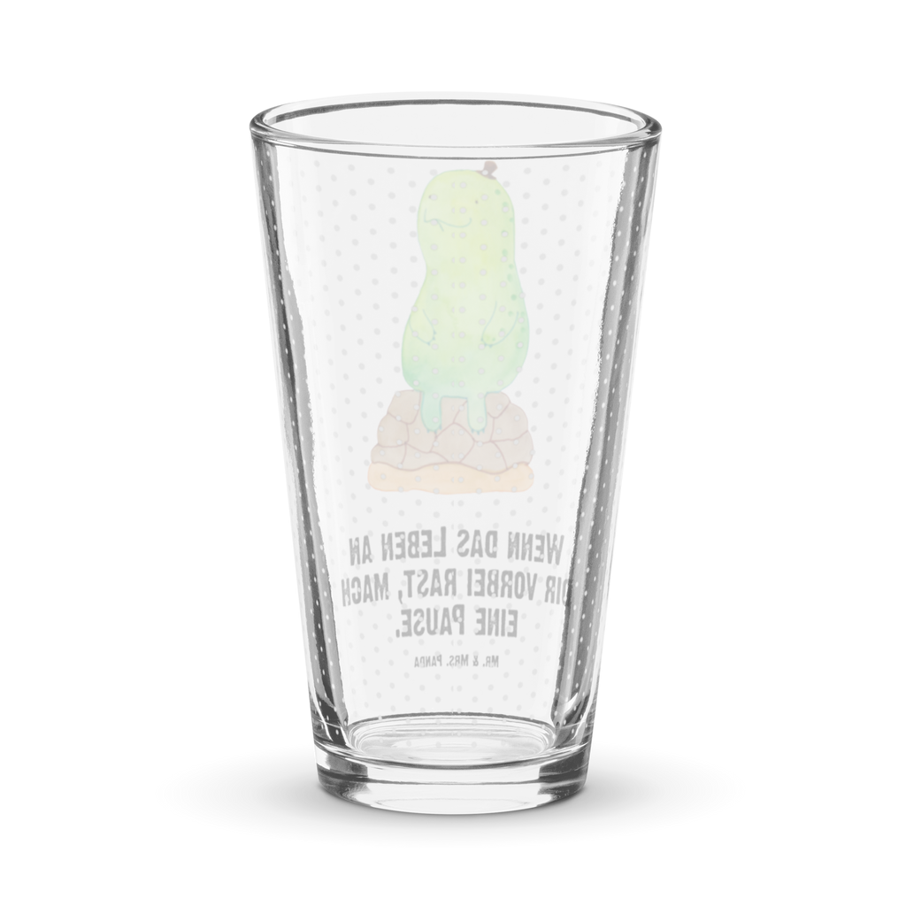 Premium Trinkglas Schildkröte pausiert Trinkglas, Glas, Pint Glas, Bierglas, Cocktail Glas, Wasserglas, Schildkröte, Achtsamkeit, Entschleunigen, achtsam