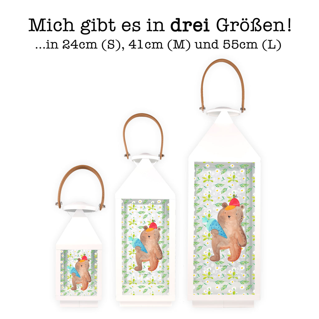 Deko Laterne Bär mit Schultüte Gartenlampe, Gartenleuchte, Gartendekoration, Gartenlicht, Laterne kleine Laternen, XXL Laternen, Laterne groß, Bär, Teddy, Teddybär, Bär Motiv, Schultüte, Erster Schultag Geschenk, Einschulung Geschenk, Schule Geschenk, Grundschule, Schulanfang, Schulbeginn