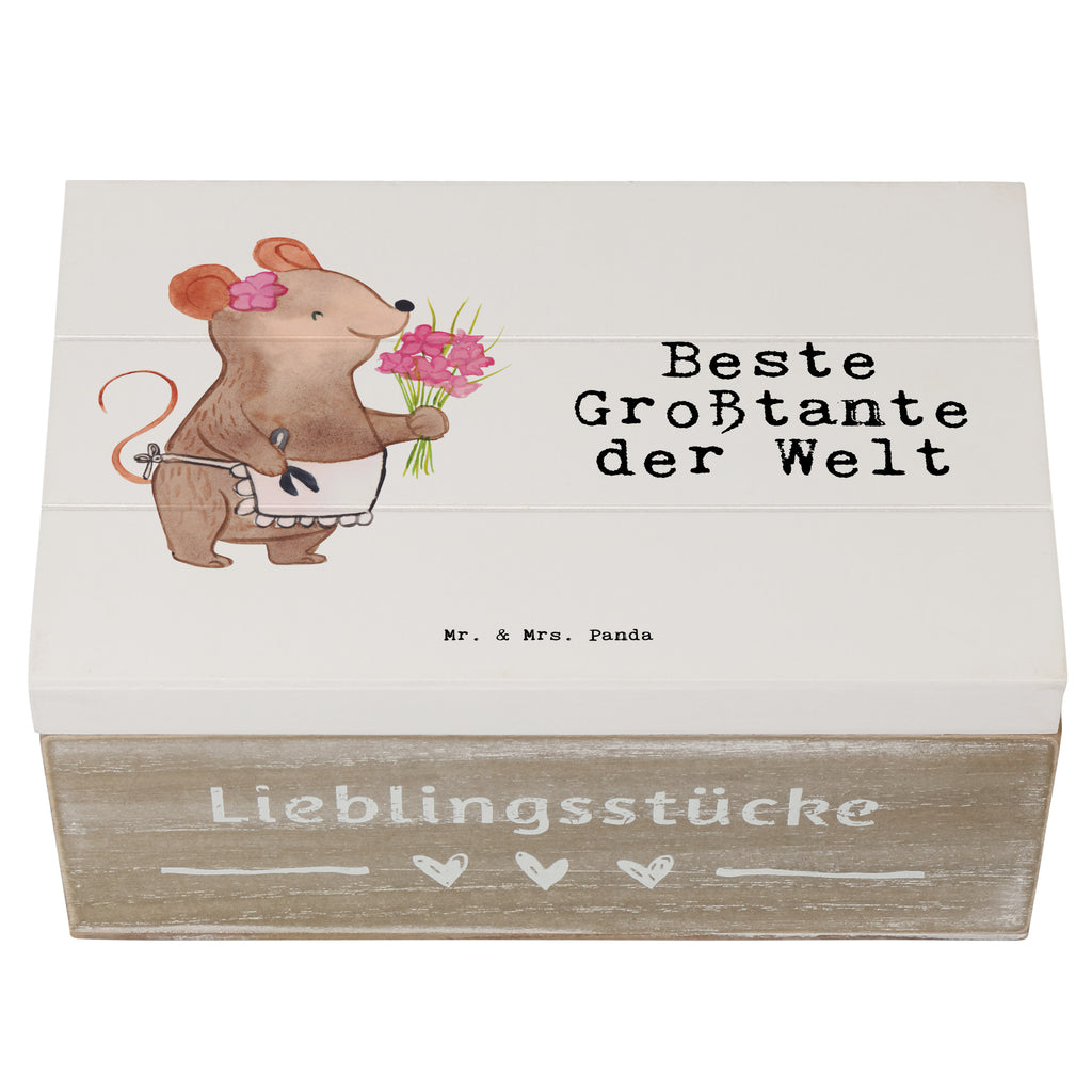 Holzkiste Maus Beste Großtante der Welt Holzkiste, Kiste, Schatzkiste, Truhe, Schatulle, XXL, Erinnerungsbox, Erinnerungskiste, Dekokiste, Aufbewahrungsbox, Geschenkbox, Geschenkdose, für, Dankeschön, Geschenk, Schenken, Geburtstag, Geburtstagsgeschenk, Geschenkidee, Danke, Bedanken, Mitbringsel, Freude machen, Geschenktipp, Großtante, Grosstante, Tante, Lieblingstante, Familie, Schwester, Tanten, Kleinigkeit, Beste, Nichte, Neffe, Groß