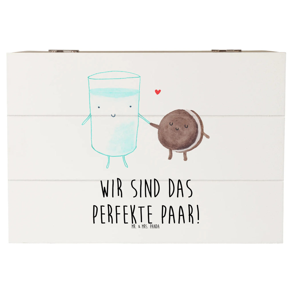 Holzkiste Milch Keks Holzkiste, Kiste, Schatzkiste, Truhe, Schatulle, XXL, Erinnerungsbox, Erinnerungskiste, Dekokiste, Aufbewahrungsbox, Geschenkbox, Geschenkdose, Tiermotive, Gute Laune, lustige Sprüche, Tiere, Milk, Cookie, Milch, Keks, Kekse, Kaffee, Einladung Frühstück, Motiv süß, romantisch, perfektes Paar