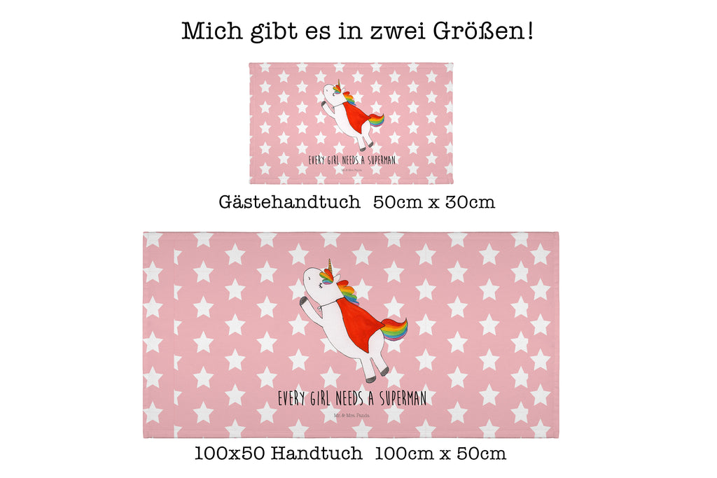 Handtuch Einhorn Super Gästetuch, Reisehandtuch, Sport Handtuch, Frottier, Kinder Handtuch, Einhorn, Einhörner, Einhorn Deko, Pegasus, Unicorn, Traummann, Superheld, Held, Freundin, Geschenk, Girl, Mädchen