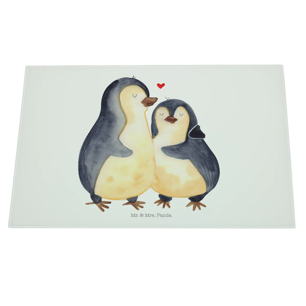 Glasschneidebrett Pinguin umarmen Glasschneidebrett, Schneidebrett, Frühstücksbrett, Küche, Pinguin, Liebe, Liebespaar, Liebesbeweis, Liebesgeschenk, Verlobung, Jahrestag, Hochzeitstag, Hochzeit, Hochzeitsgeschenk